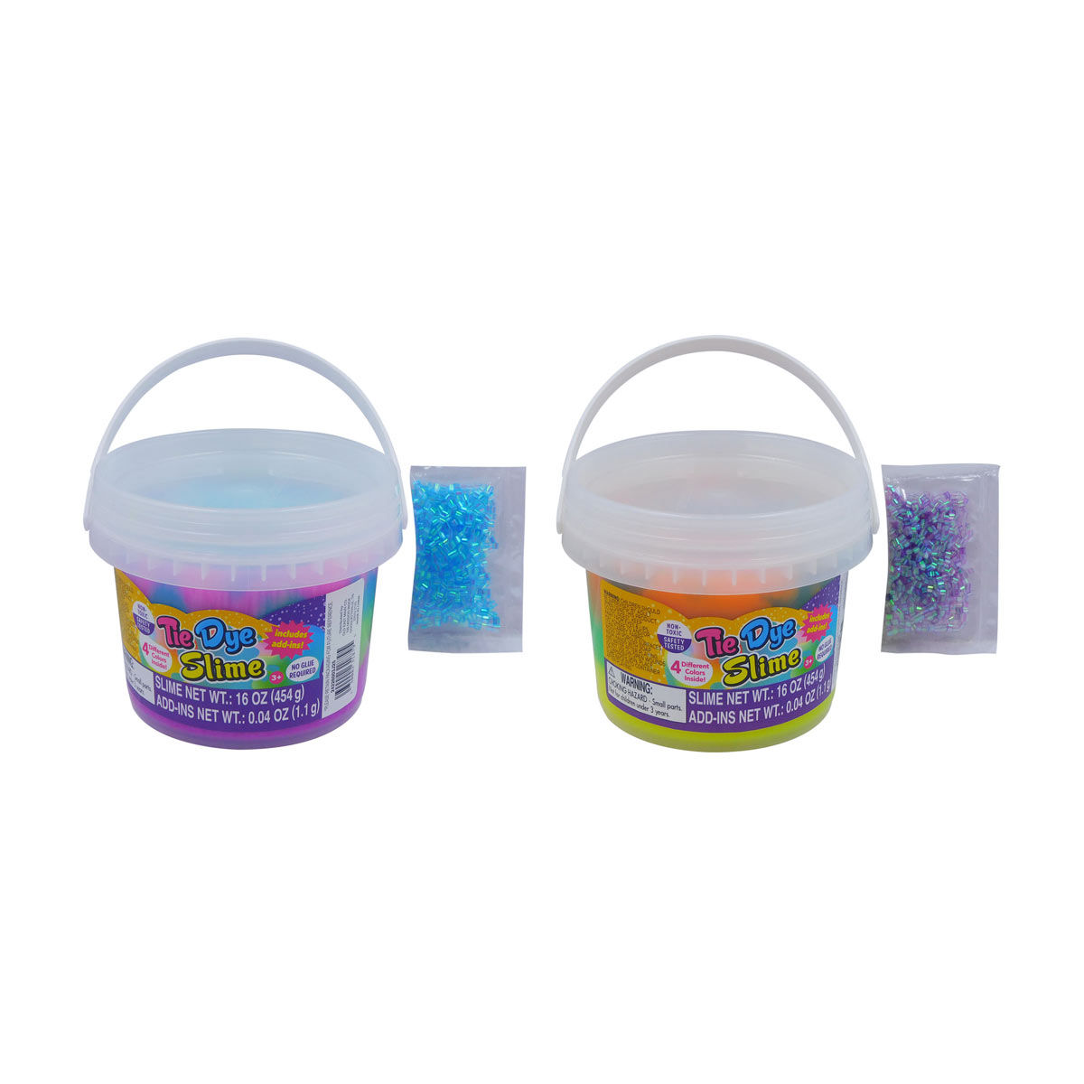Tie Dye Slime Bucket with Add-ins