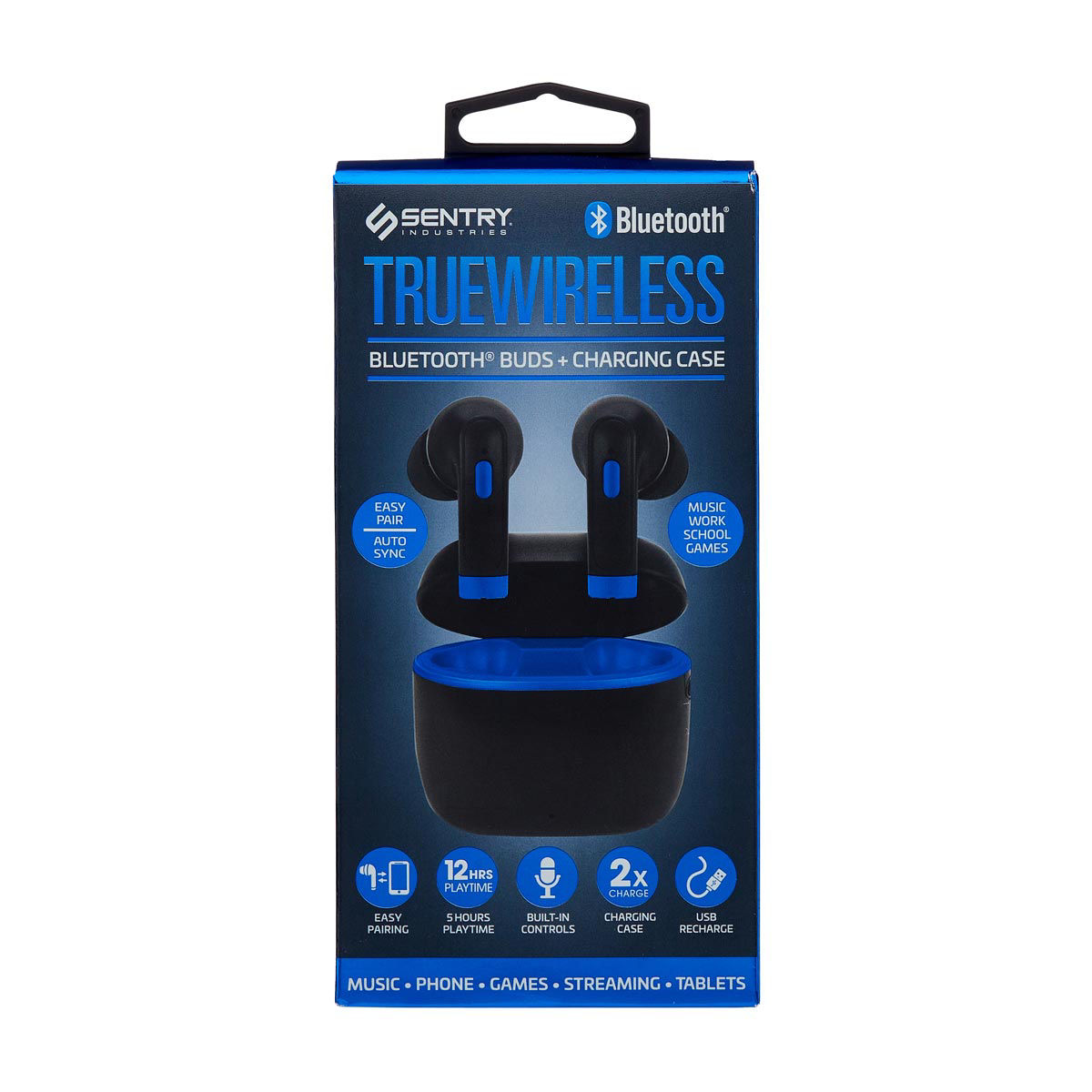 Sentry-Industries-True-Wireless-Bluetooth-Buds,-4-Assorted-Colors