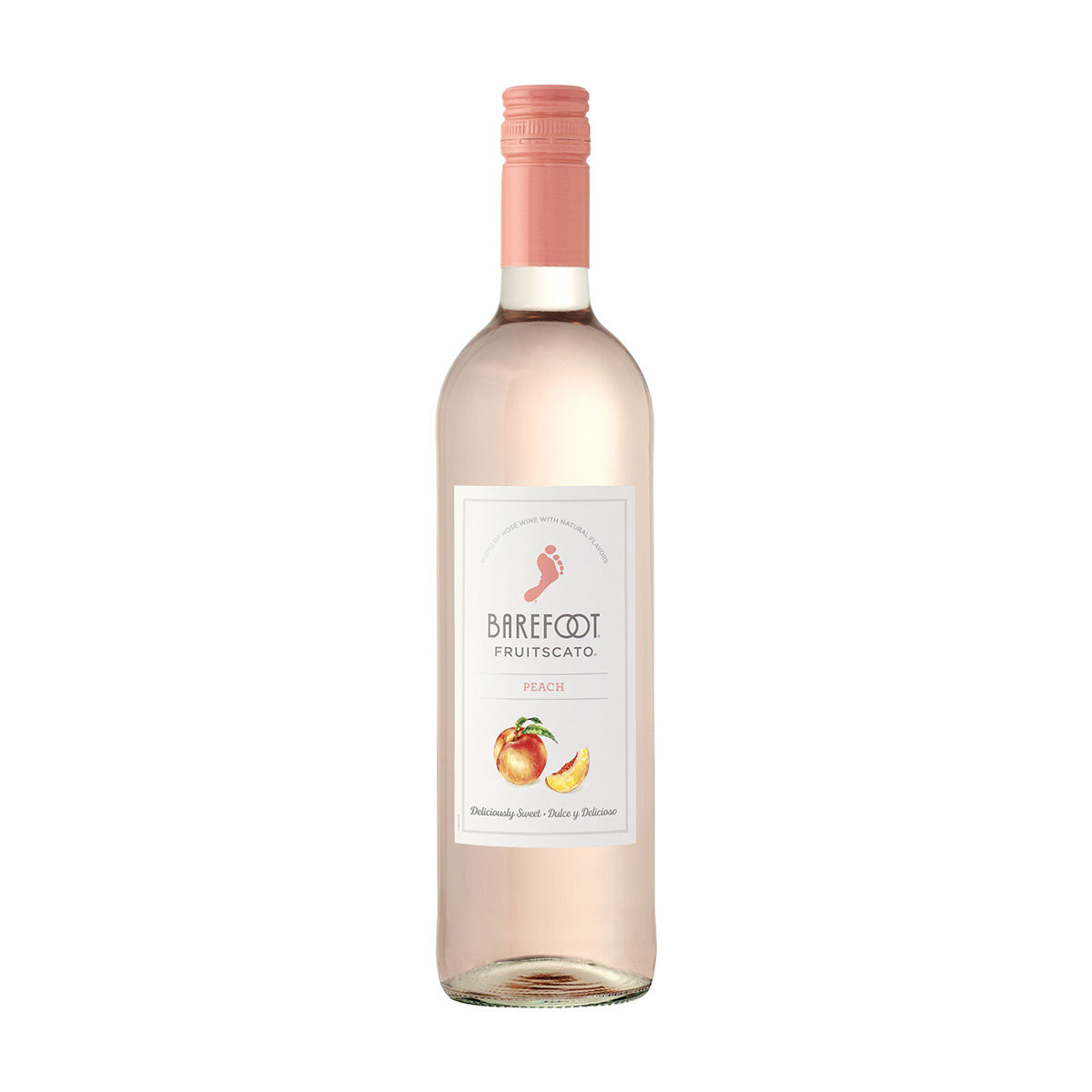 Barefoot Fruitscato Peach Rosé Wine, 750 mL