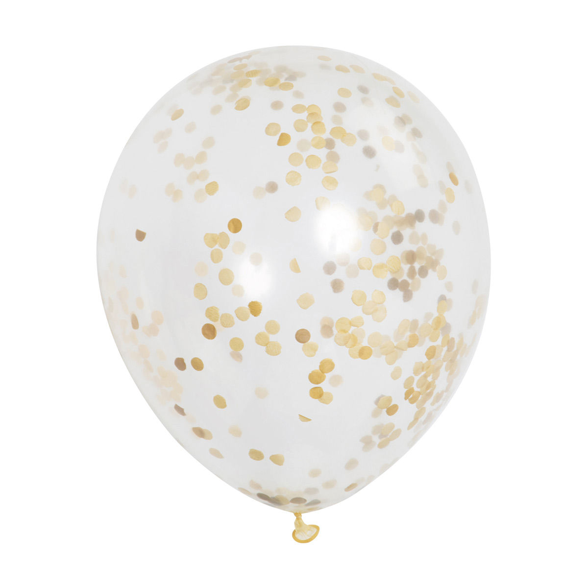 Gold Confetti Balloons, 12 IN, 6 ct
