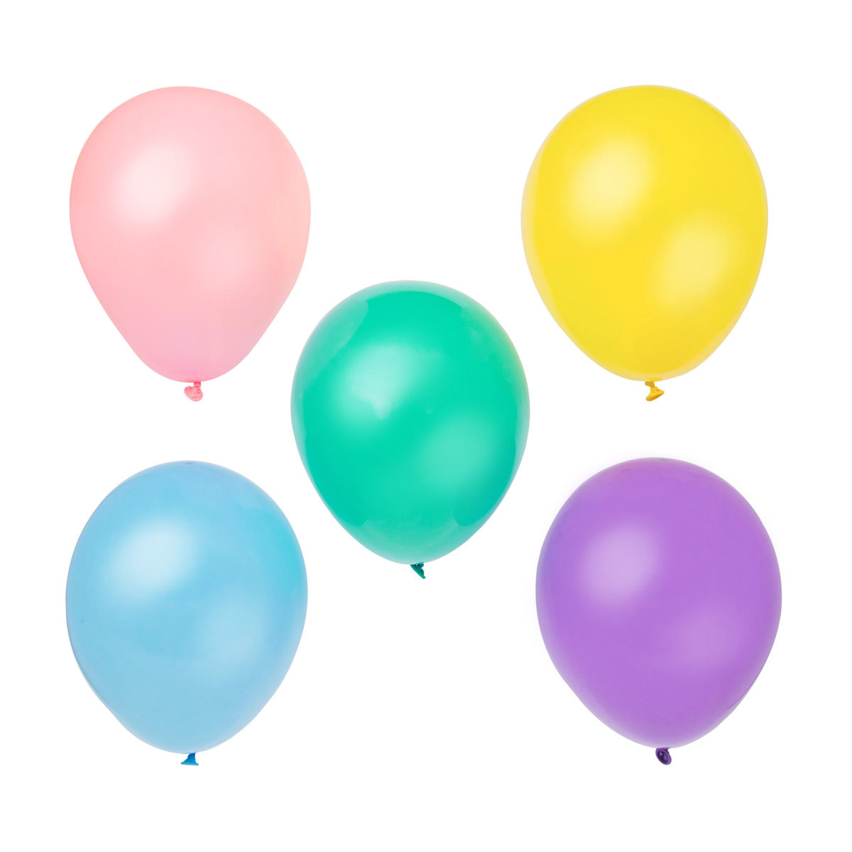 Pastel Latex Balloons, 5 ct, 5 Assorted Colors