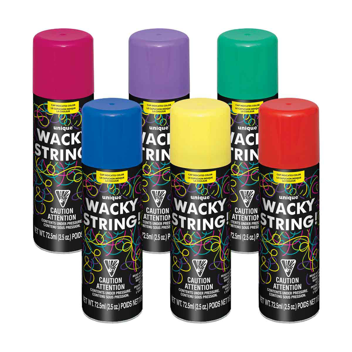 Wacky String Spray, Assorted Colors