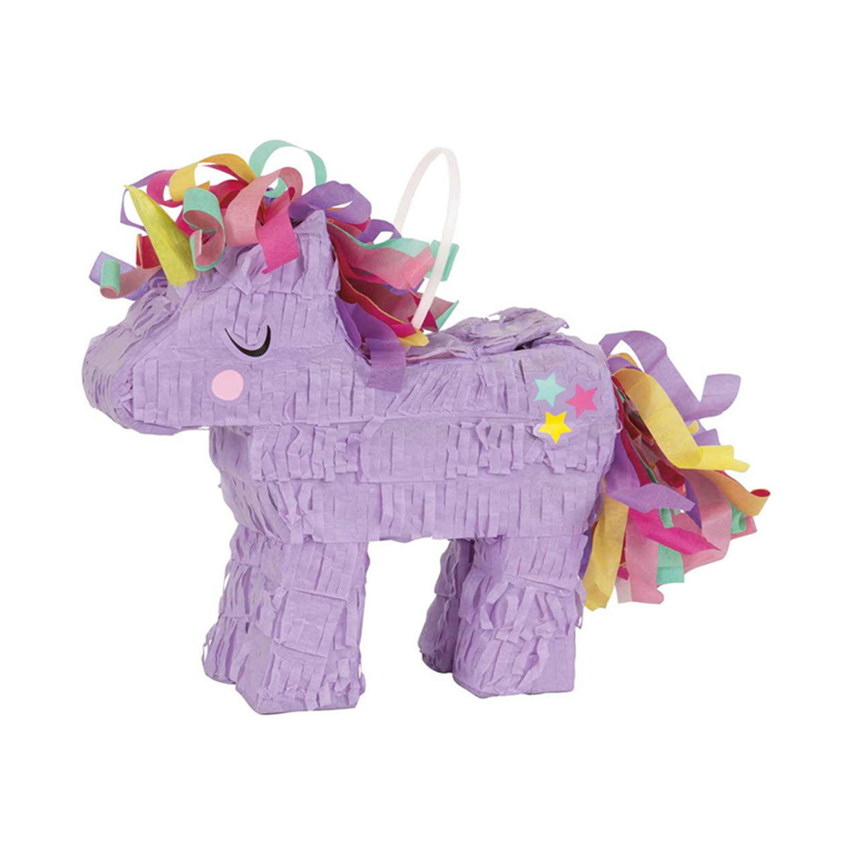 Mini Pinata Lune Irisée - Décoration/faveur Pour Fête Sur Le Thème Galaxie (19x16.5cm)