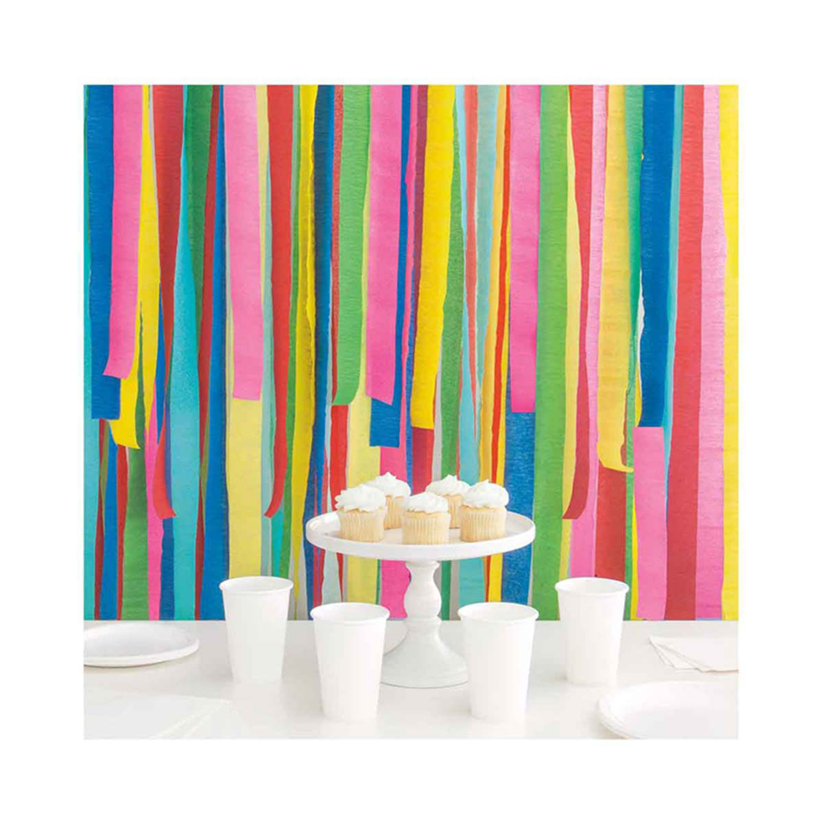 Assorted Crepe Paper Streamer Kit, 6 rolls