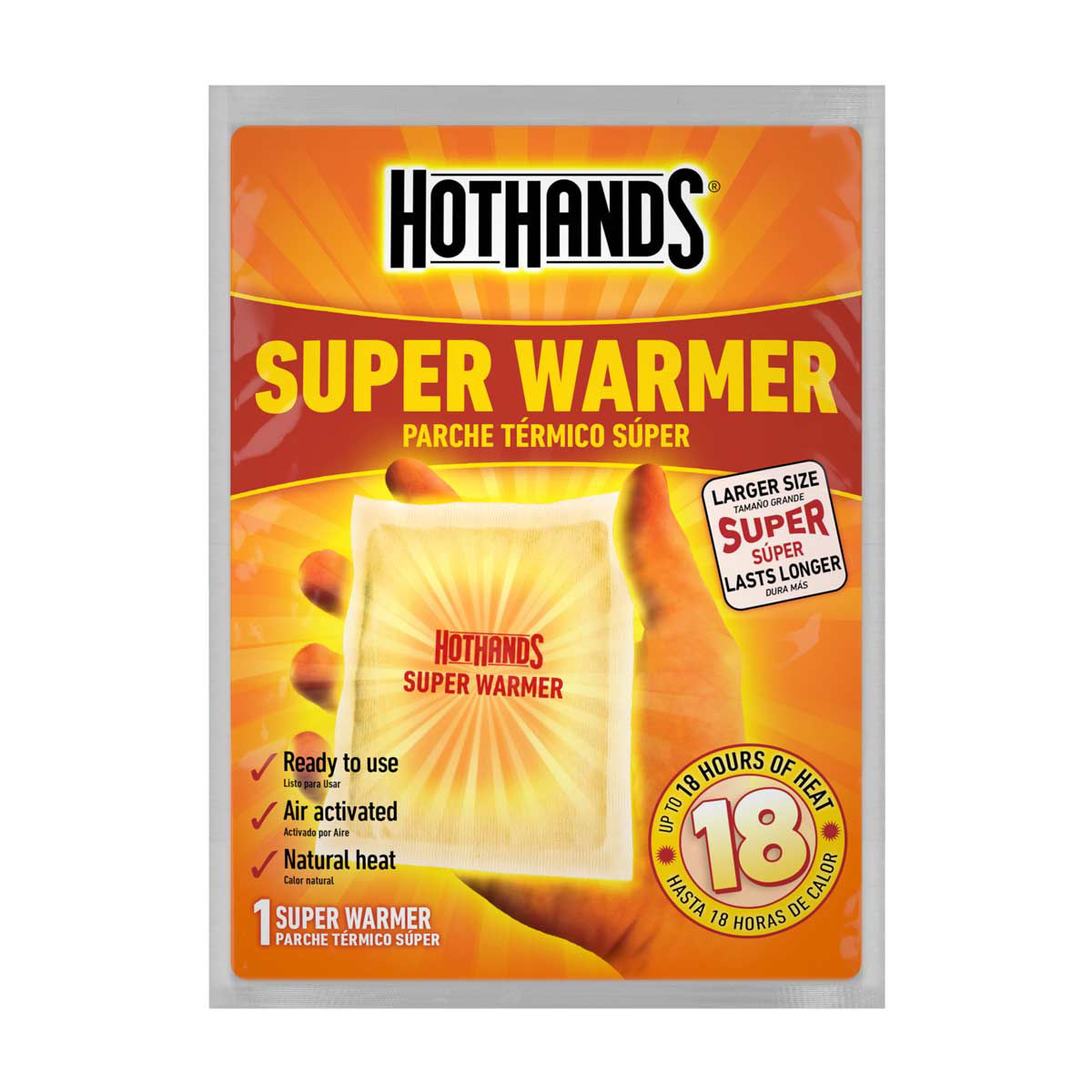 HotHands Super Warmer 18 Hour Hand & Body Warmer