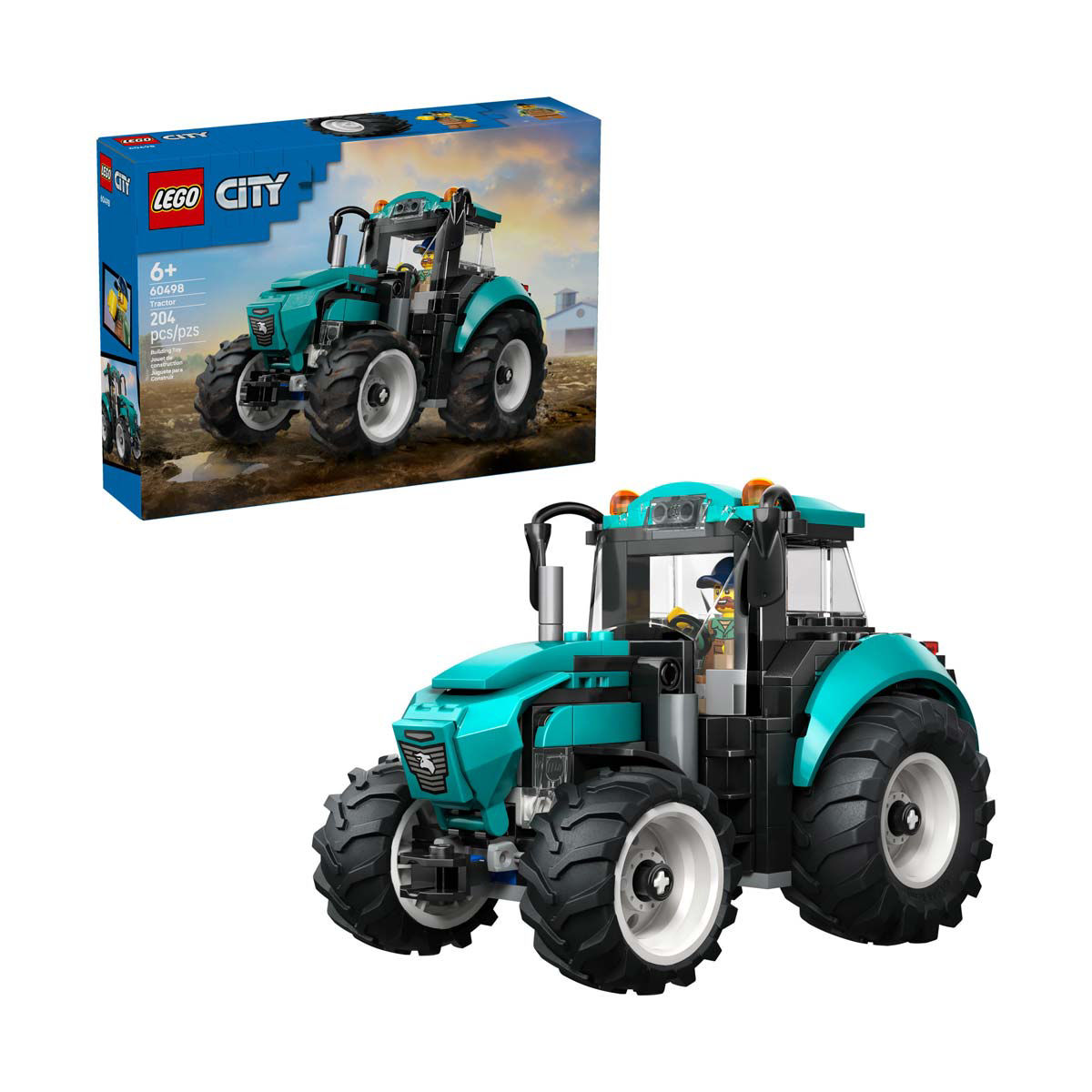 LEGO City Tractor Building Toy for Kids 60498