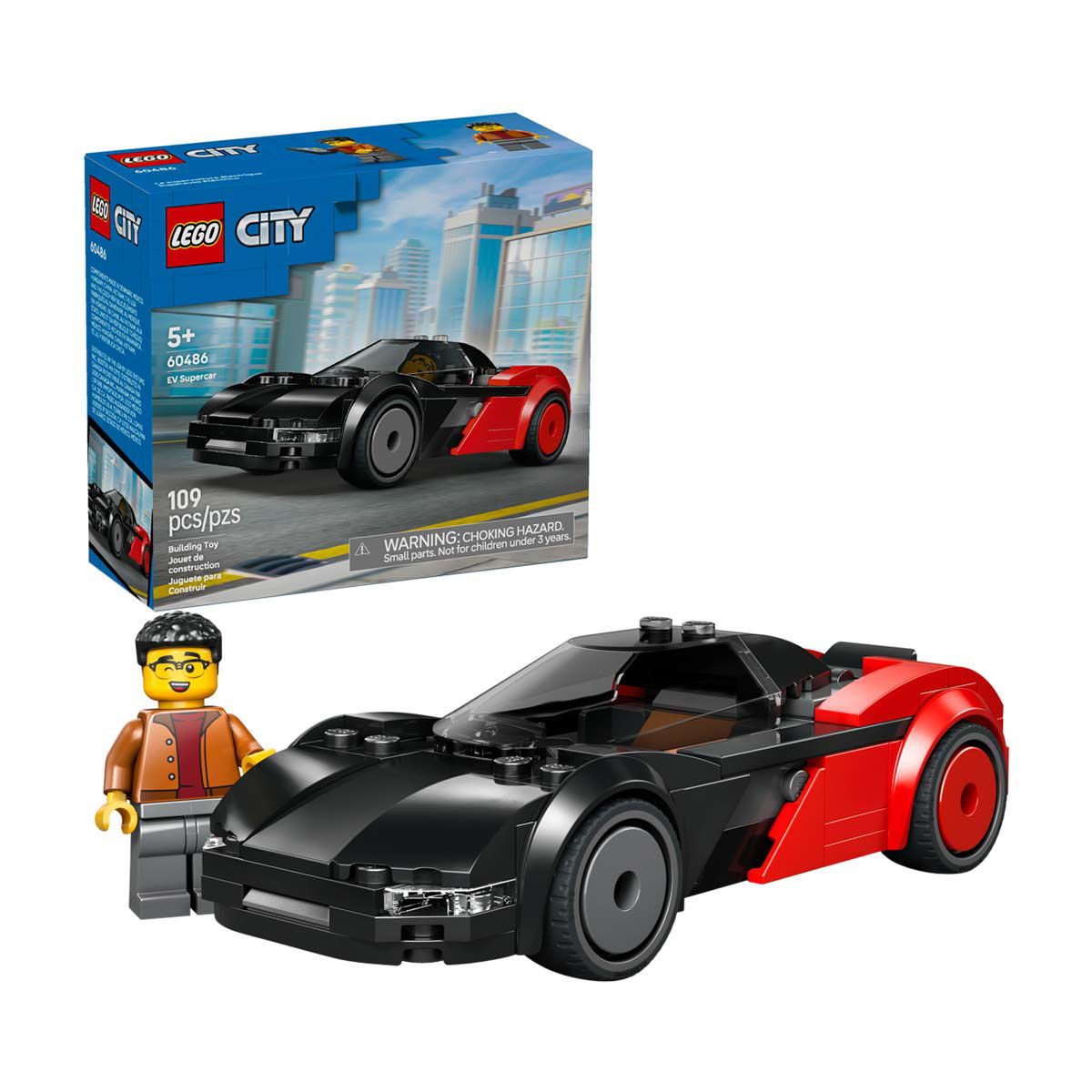 LEGO City EV Supercar Building Toy for Kids 60486