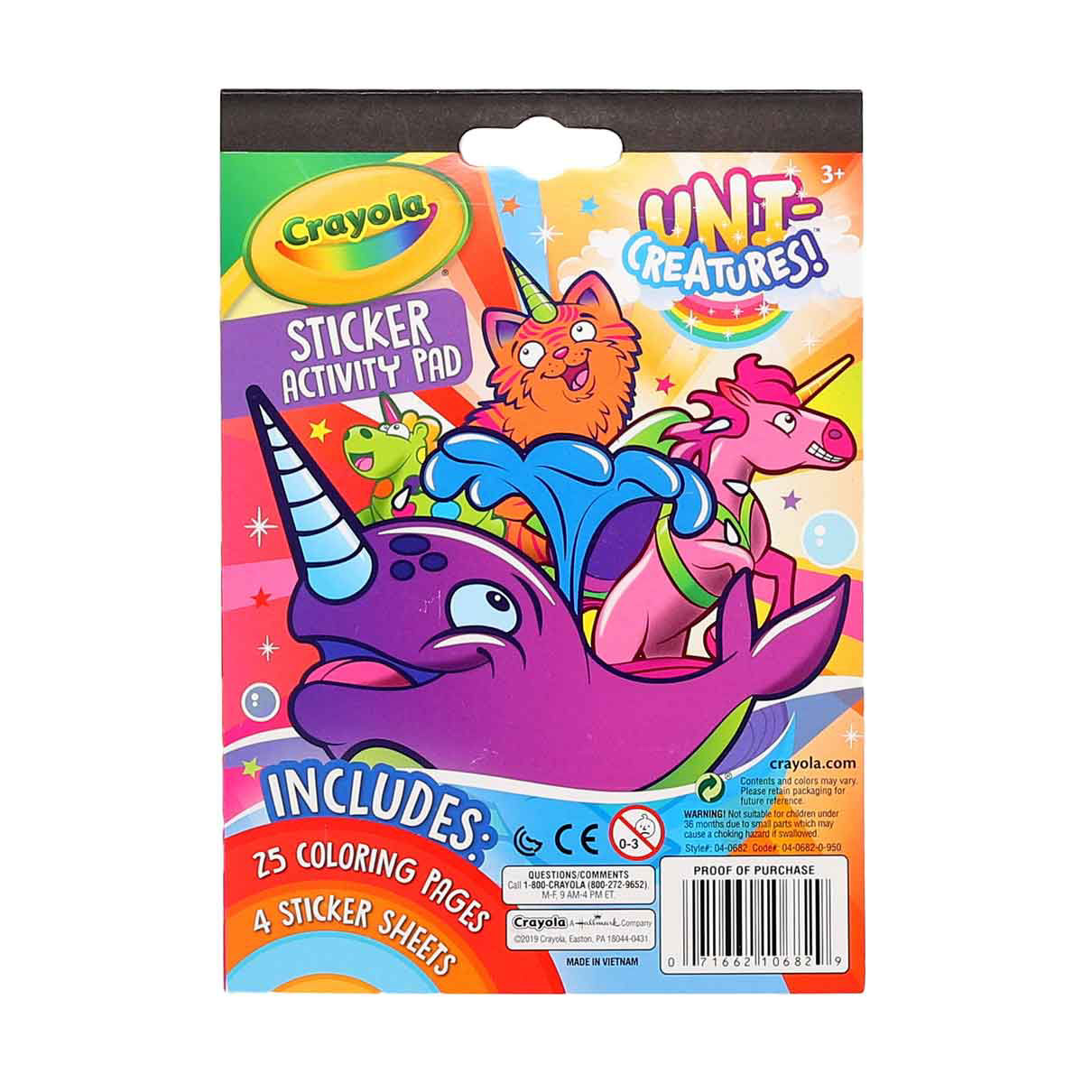 Crayola Unicreatures Sticker & Activity Pad, 25 pgs
