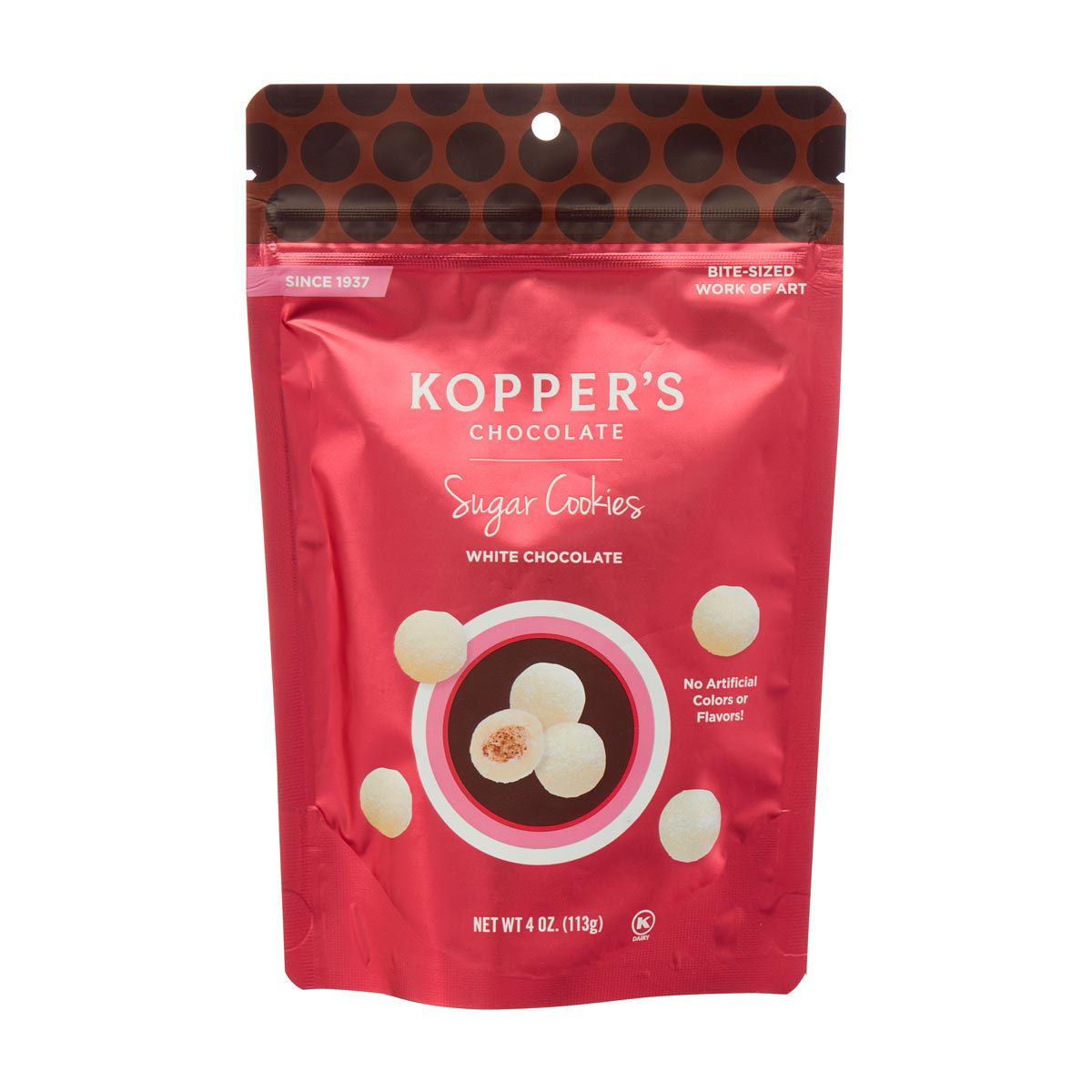 Kopper's White Chocolate Sugar Cookie Bites, 4 oz