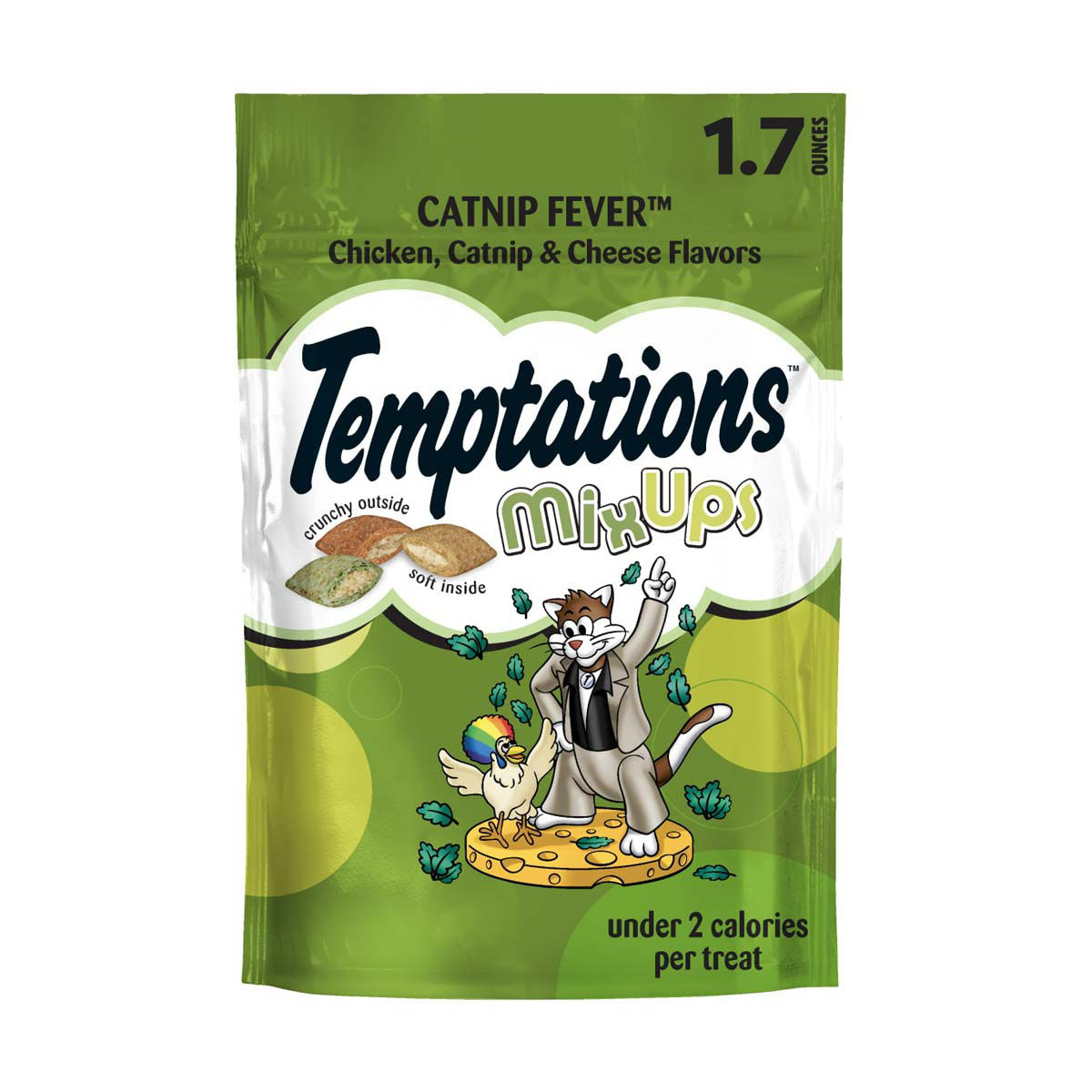Temptations-MixUps-Catnip-Fever-Flavor-Crunchy-and-Soft-Cat-Treats,-1.7-oz.-Pouch