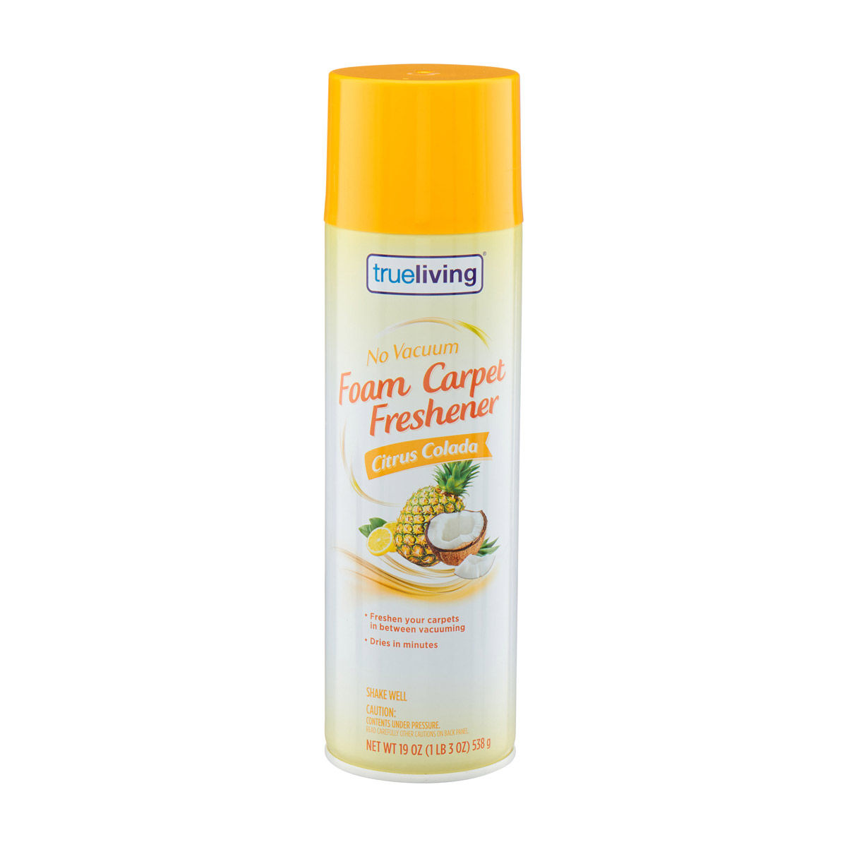True-Living-No-Vacuum-Foam-Carpet-Freshener-Spray,-Citrus-Colada,-19-oz
