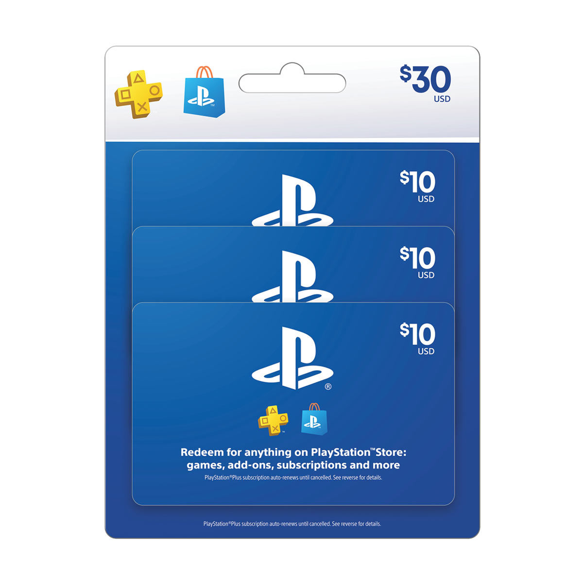 Sony PlayStation $30 Multi-pack Gift Cards
