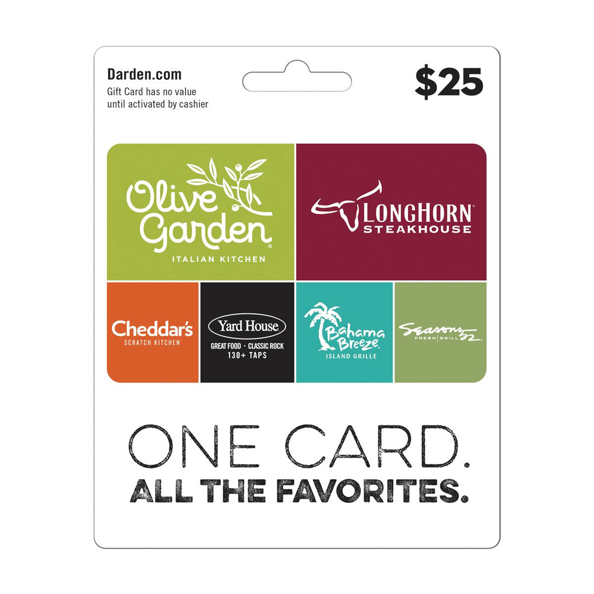 Darden Celebrate $25 Gift Card