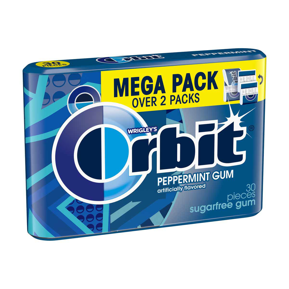 Orbit Peppermint Sugar Free Chewing Gum Mega Pack, 30 pcs