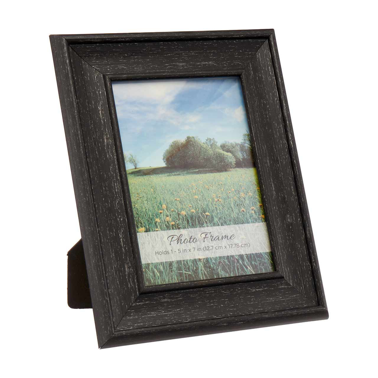Black Wood Grain Photo Frame, 5x7 in