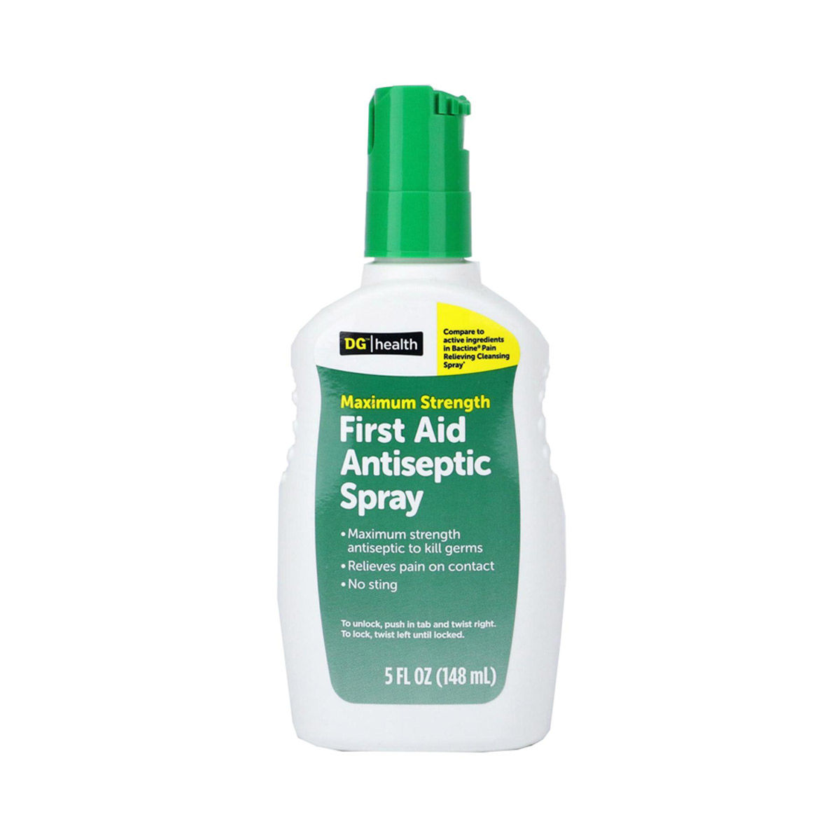 DG Health Maximum Strength First Aid Antiseptic Spray, 5 fl oz