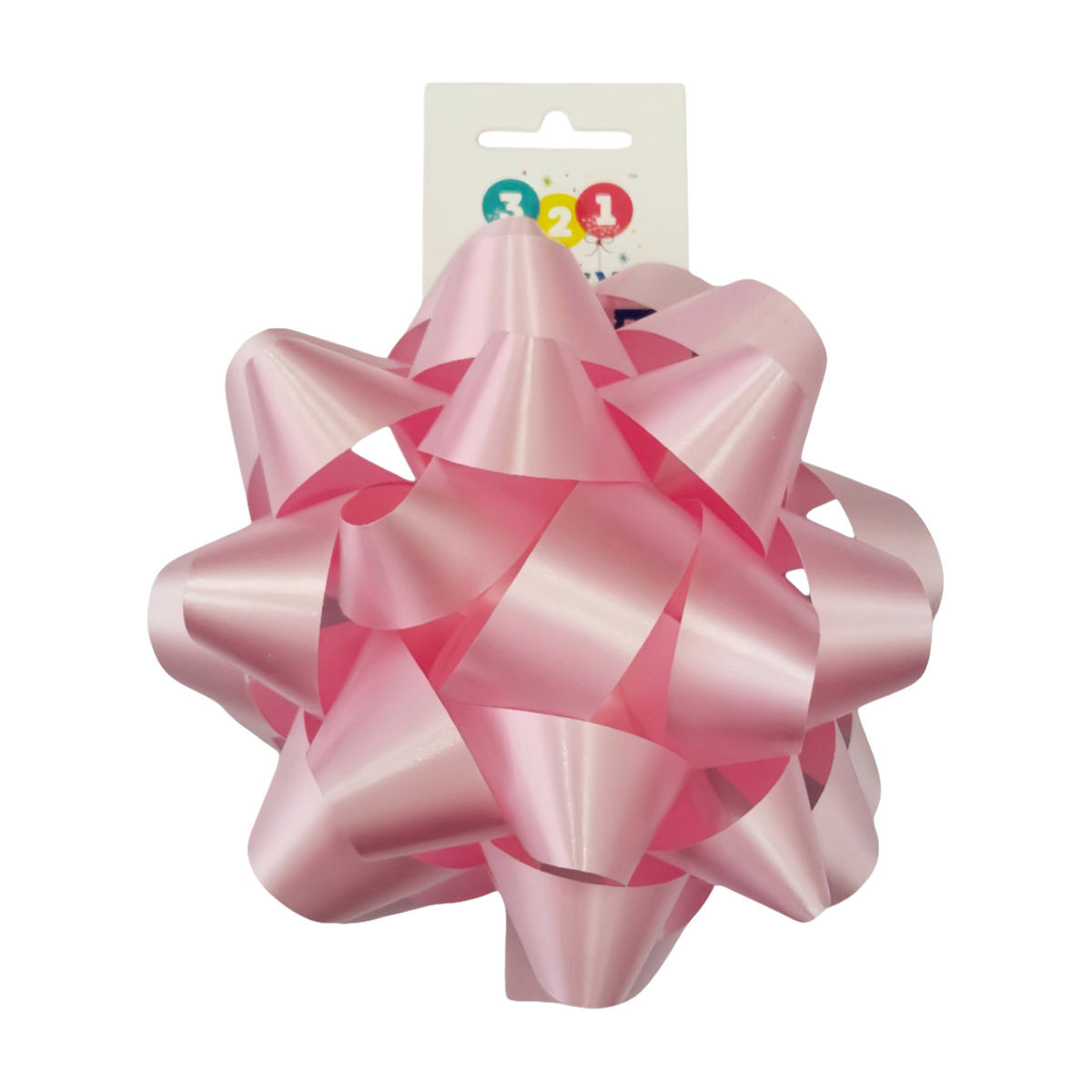 321 Party! Light Pink Bow, 5 in
