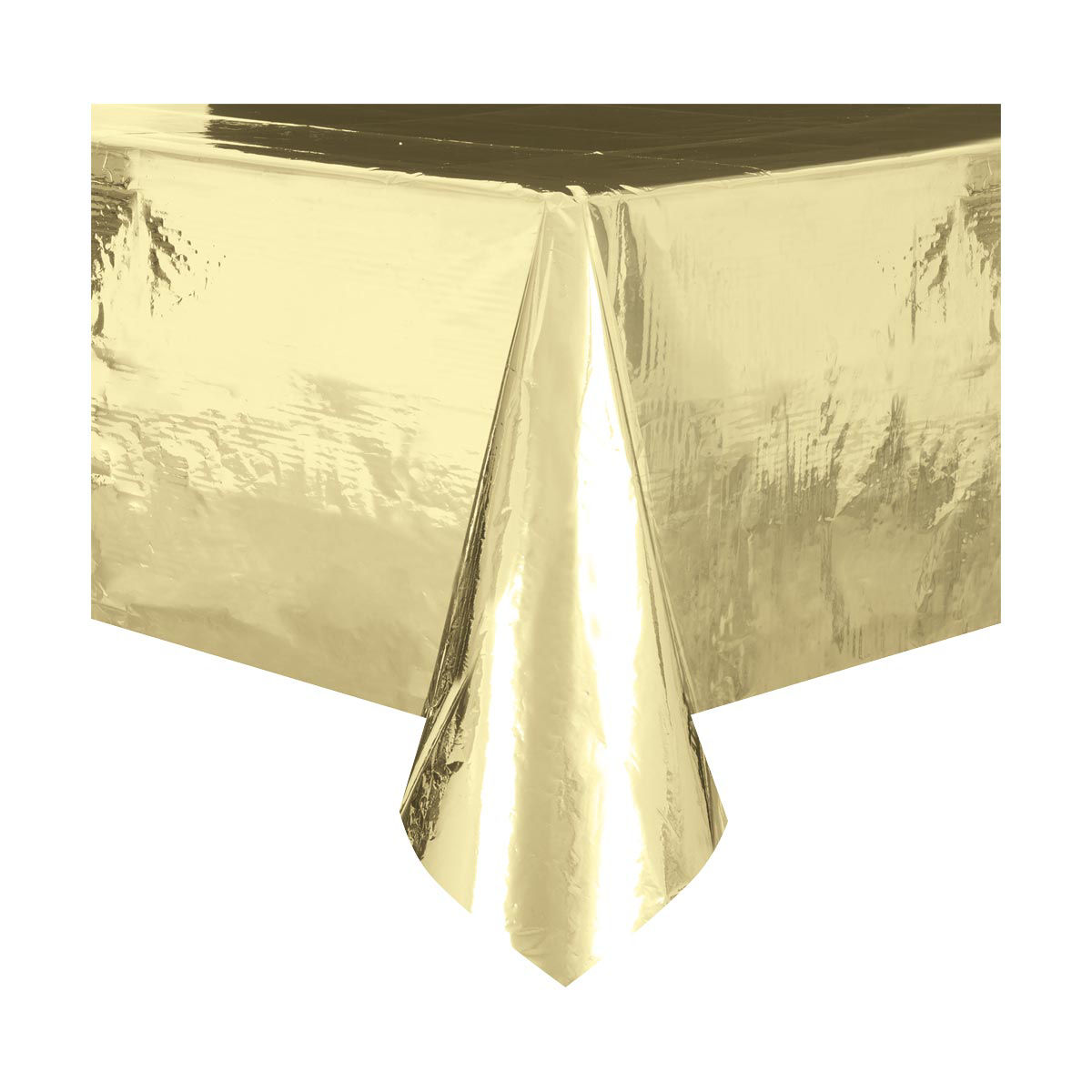 Gold Foil Disposable Party Tablecloth, 54x108 in