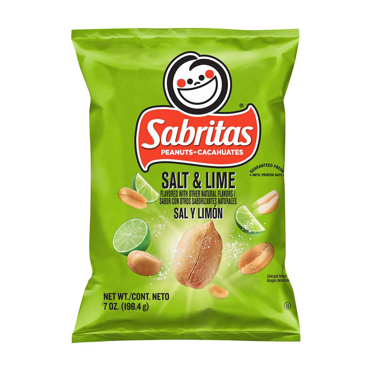 Sabritas Salt and Lime Peanuts, 7 oz