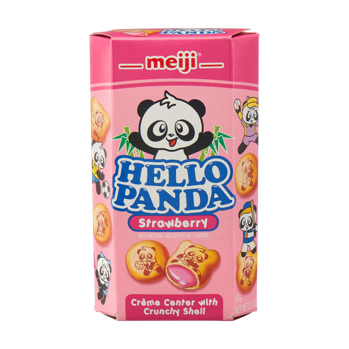 Buy Meiji Hello Panda Strawberry Crème Filled Cookies, 2.1 oz from