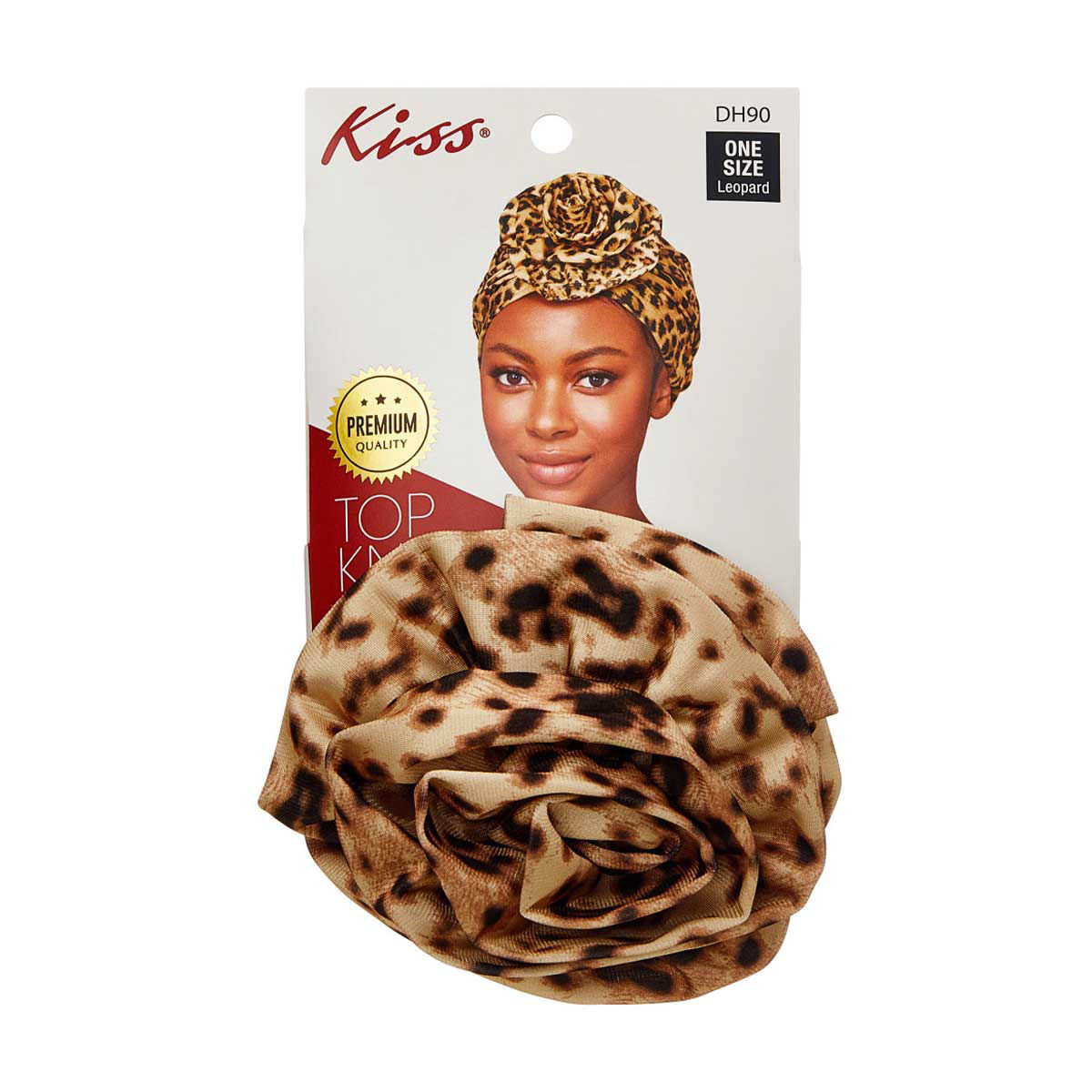 Kiss Turban Top Knot, One Size, 2 Assorted Colors