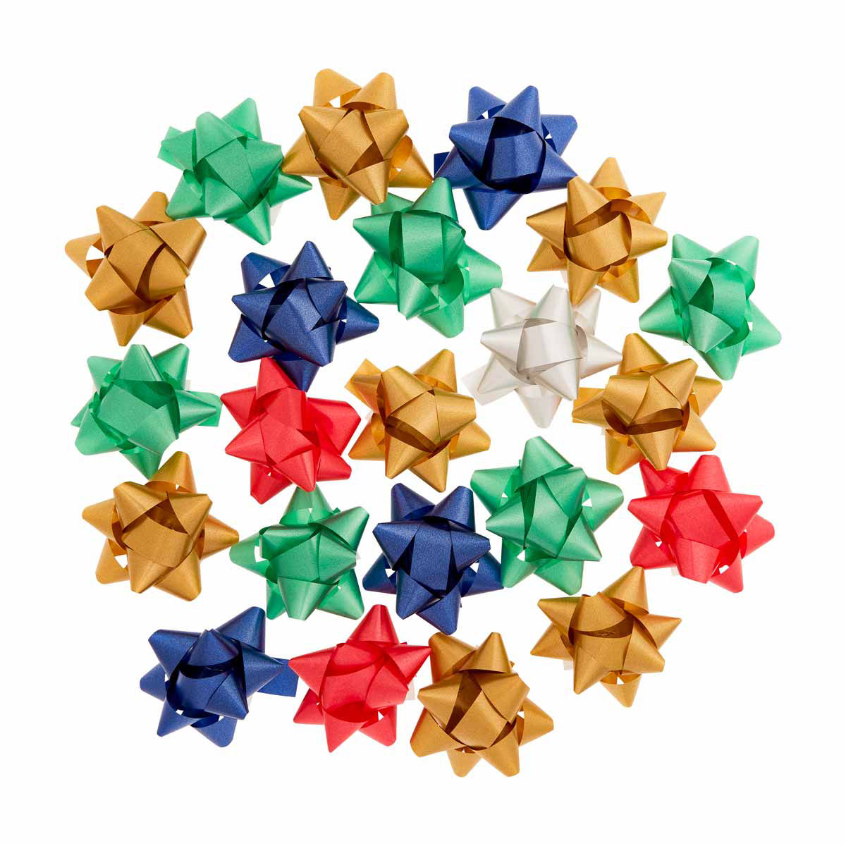 Holiday-Style-Star-Gift-Bows,-20-Count