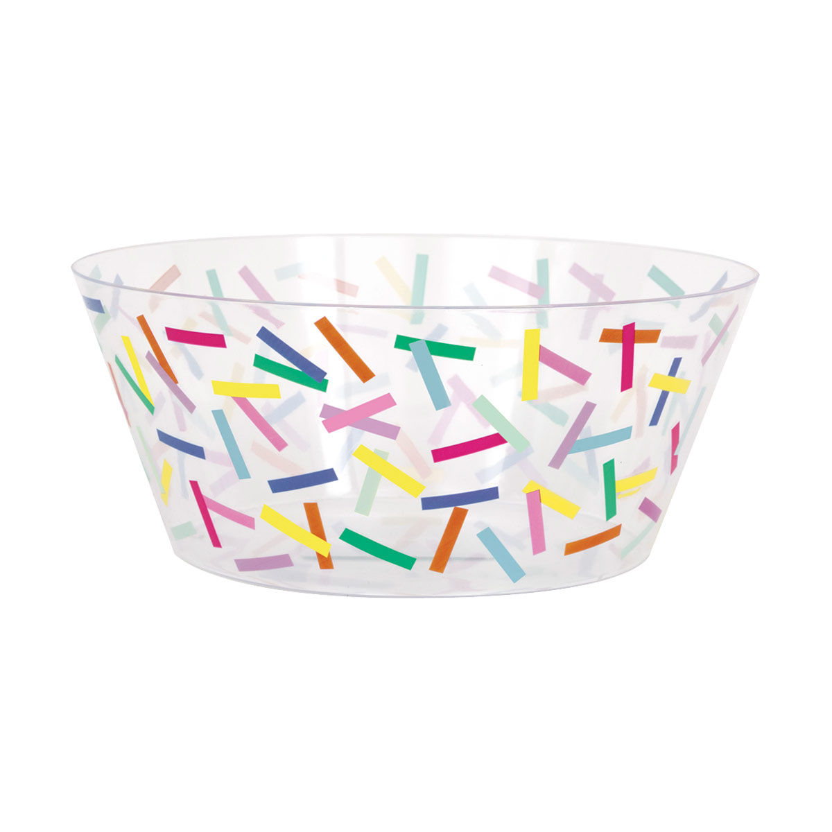Birthday Sprinkles Plastic Serving Bowl