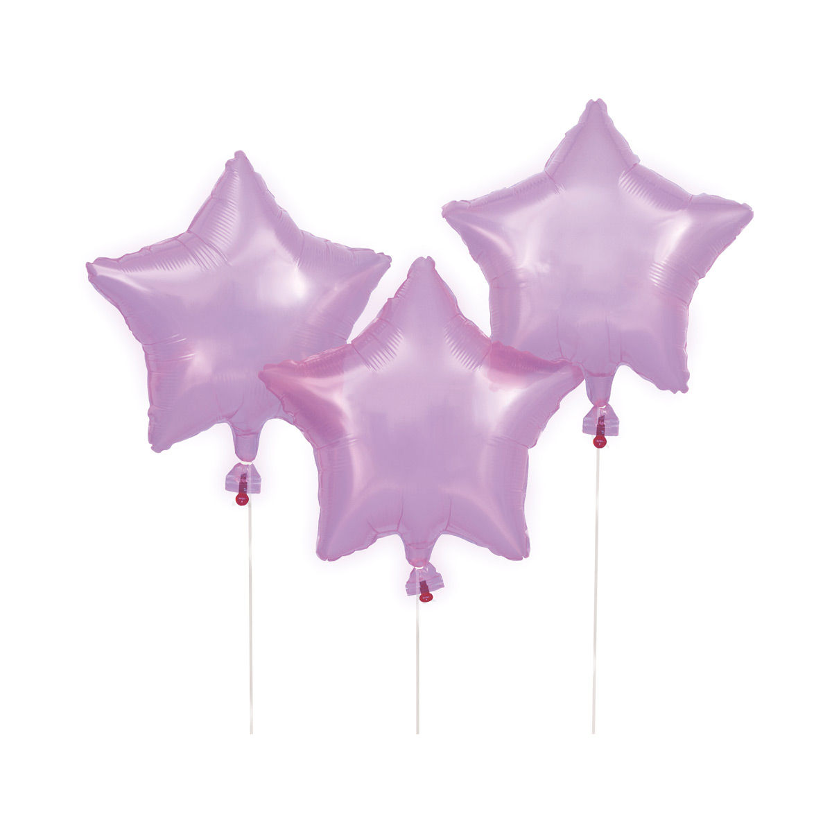 Translucent Purple Star Balloons, 3 ct