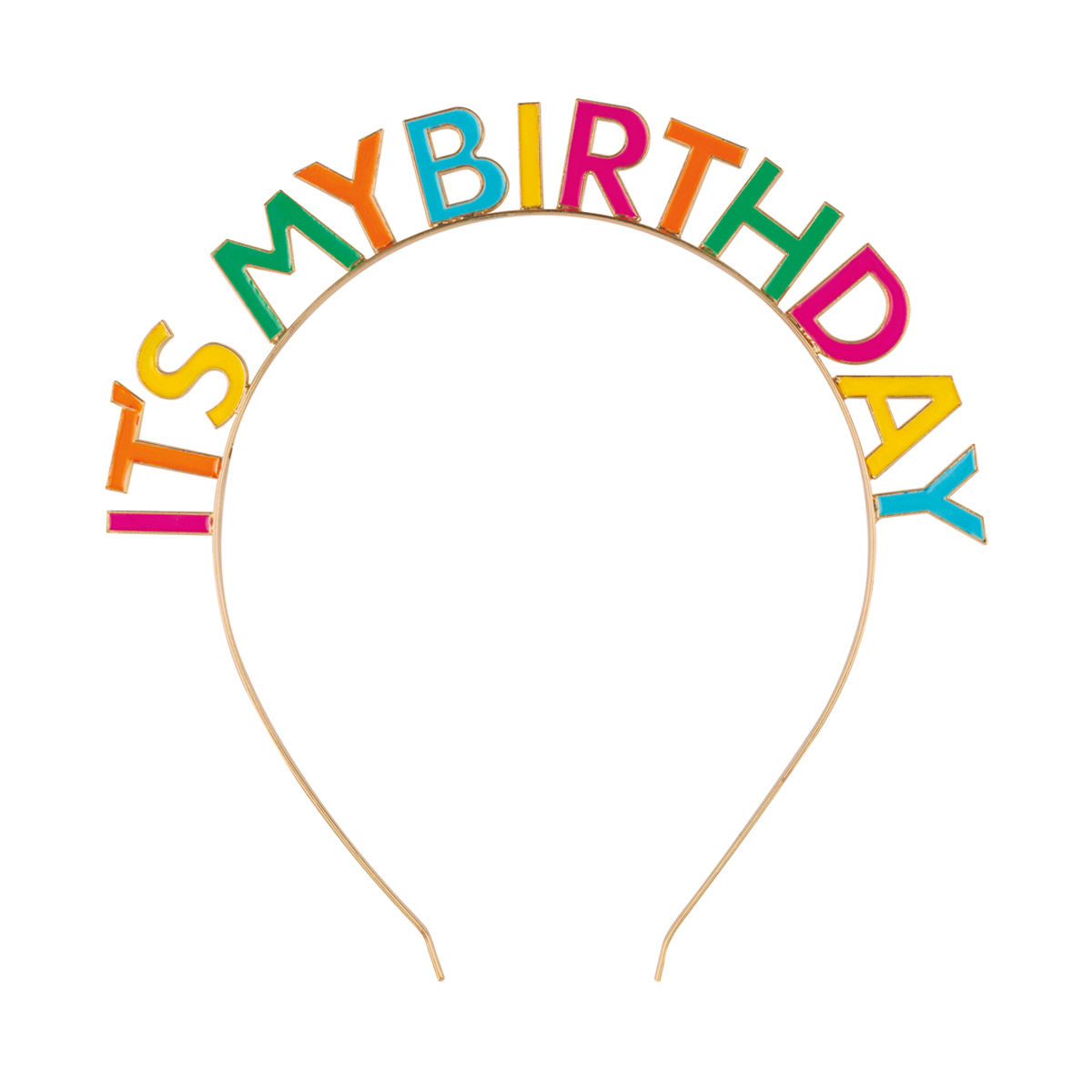 Neon Enamel 'It's My Birthday' Party Headband