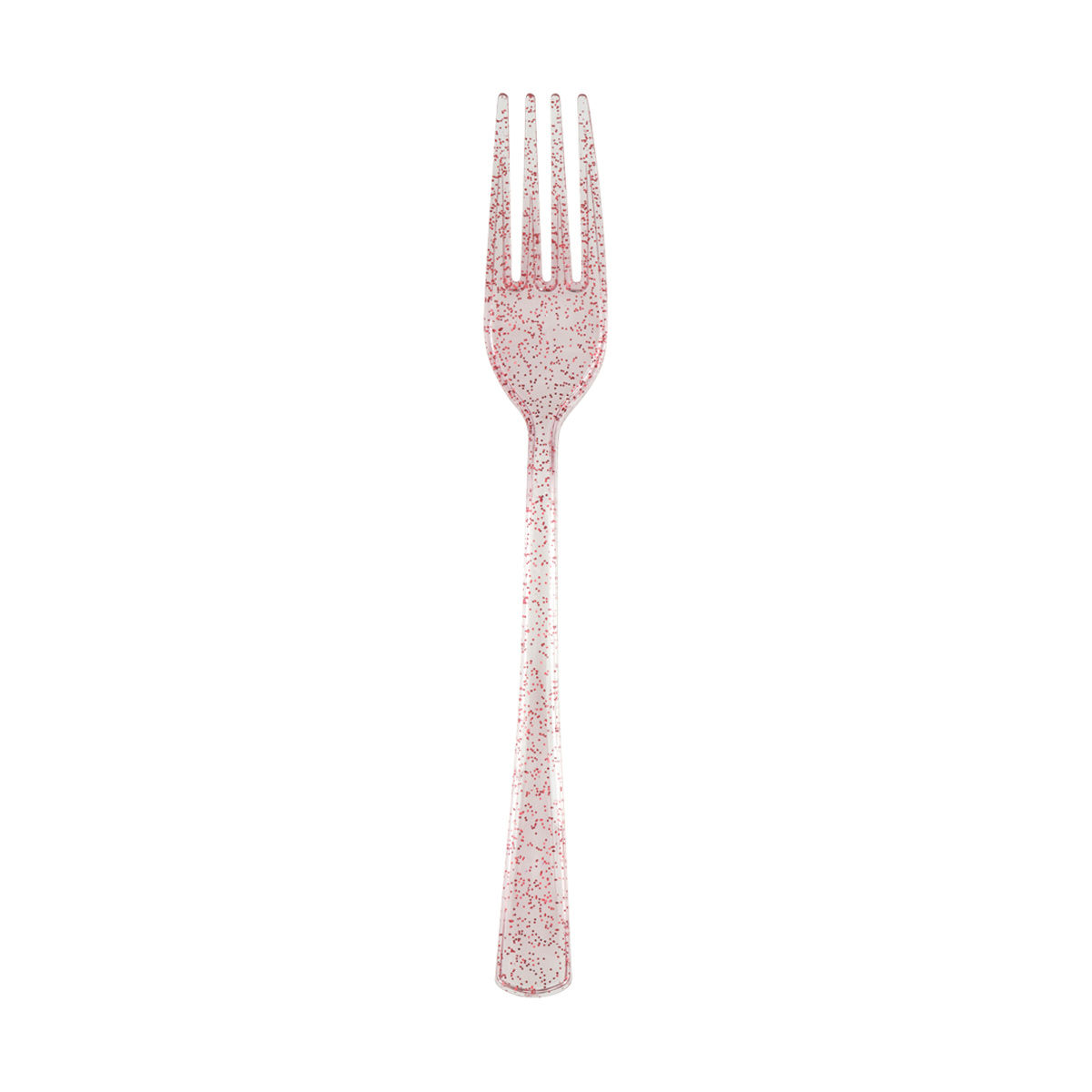 Assorted Pink Glitter Plastic Forks, 18 ct