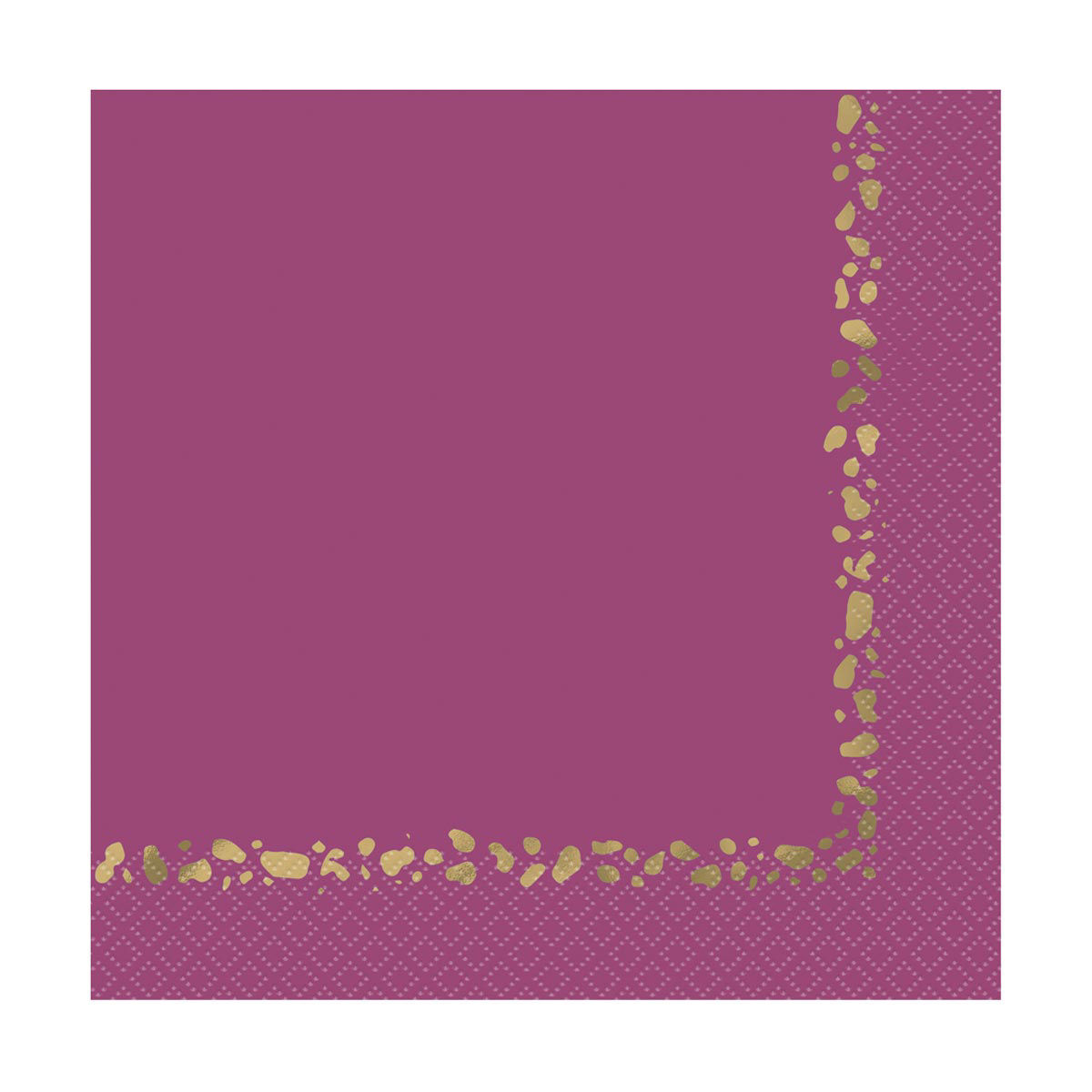 Modern Gold & Purple Luncheon Napkins, 16 ct