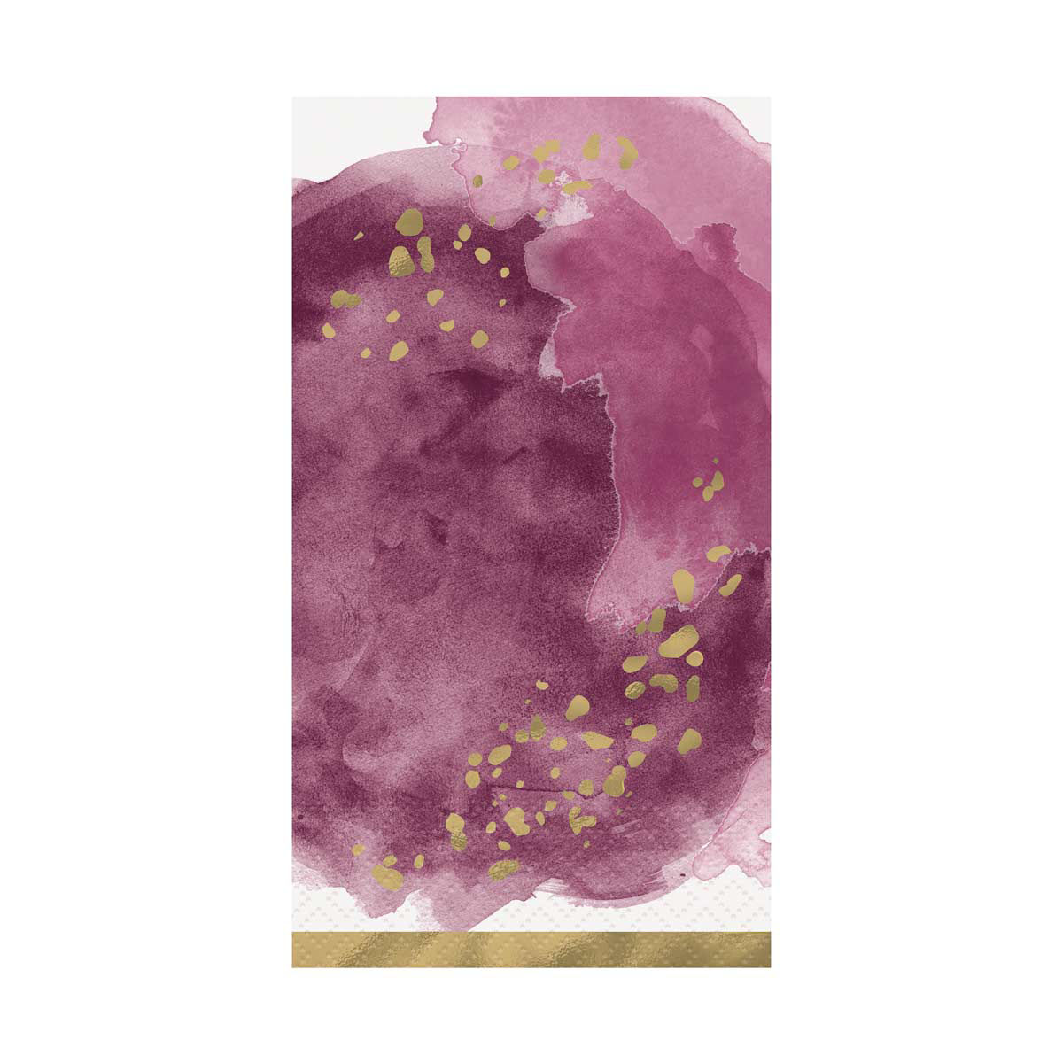 Modern Gold & Purple Paper Dinner Napkins, 16 ct