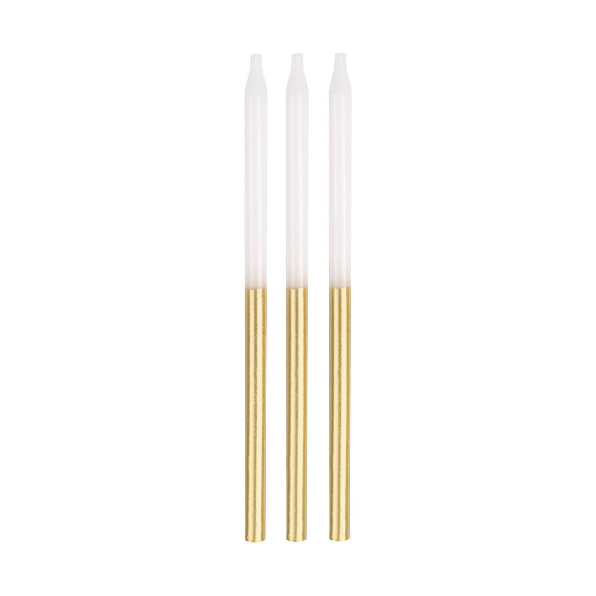 Gold Dipped Birthday Candles, 5 in, 12 ct