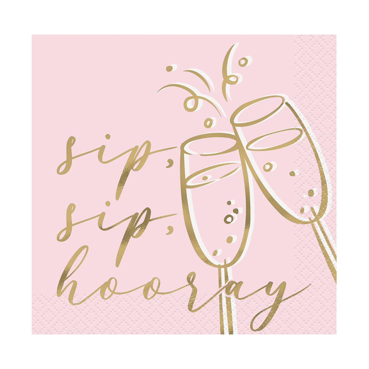 Pastel Pink Bachelorette Cocktail Napkins, 16 ct