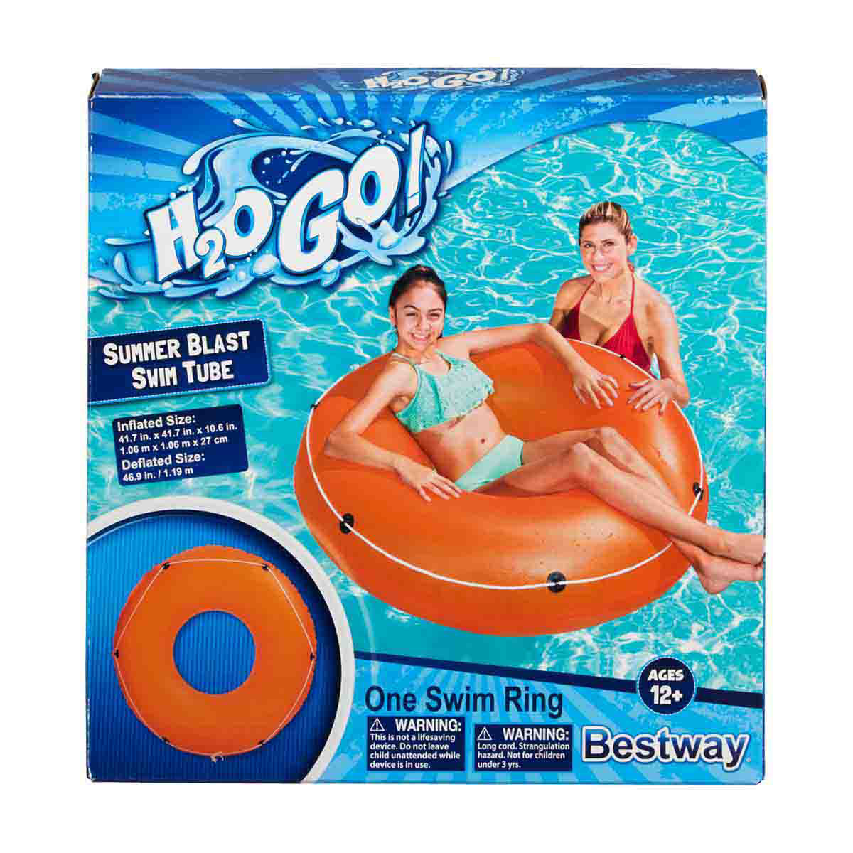 Buy Bestway H2OGO Summer Blast Inflatable Swim Tube, 47 in