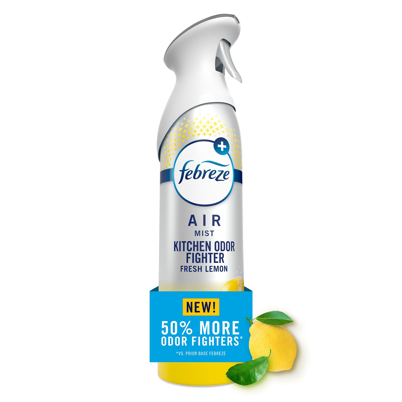 Febreze Air Mist, Air Freshener Spray, Odor Fighting Room Spray, Kitchen Odor Fighter Fresh Lemon Scent, 8.1oz