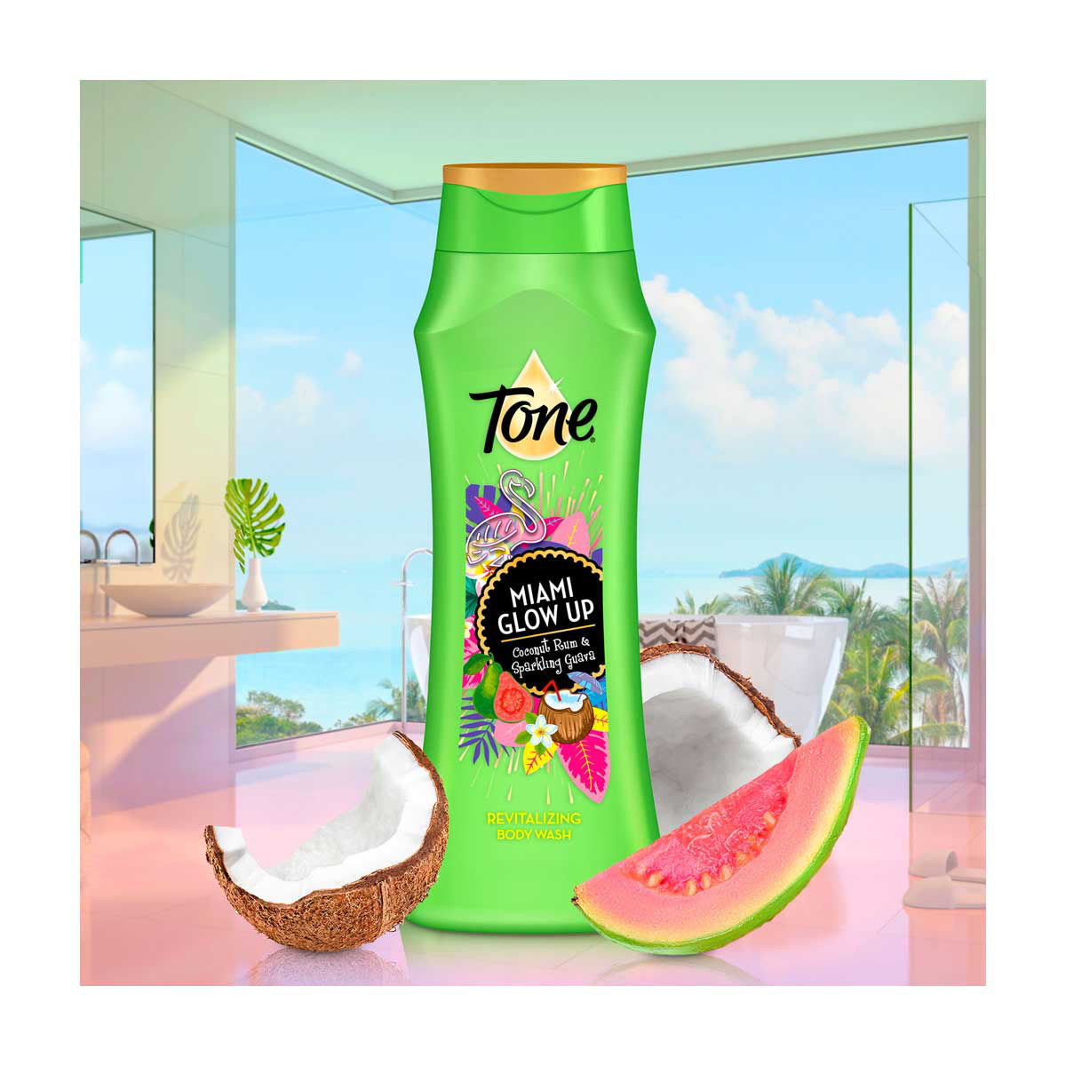 Tone Body Wash, Miami Glow Up, 16 fl oz