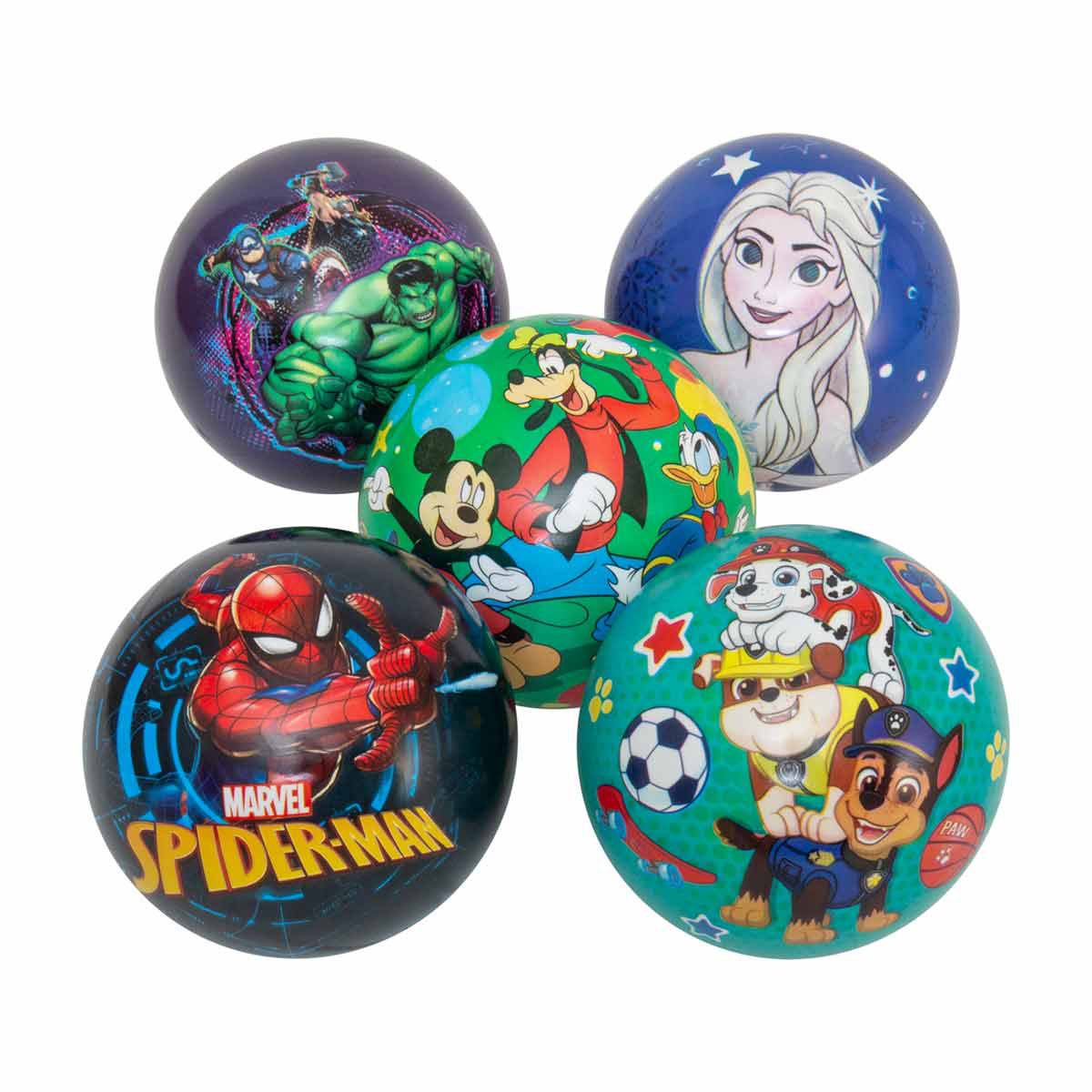 Licensed Character Full Print Play Ball, 6 in, Assorted Styles