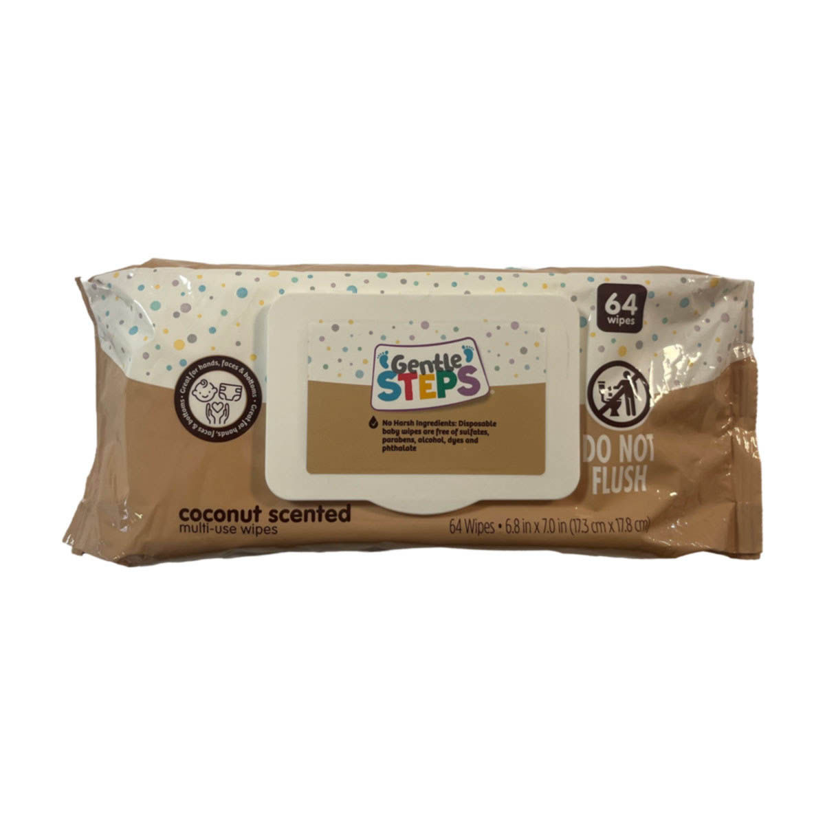 GentleSteps-Coconut-Scented-Baby-Wipes,-64-ct