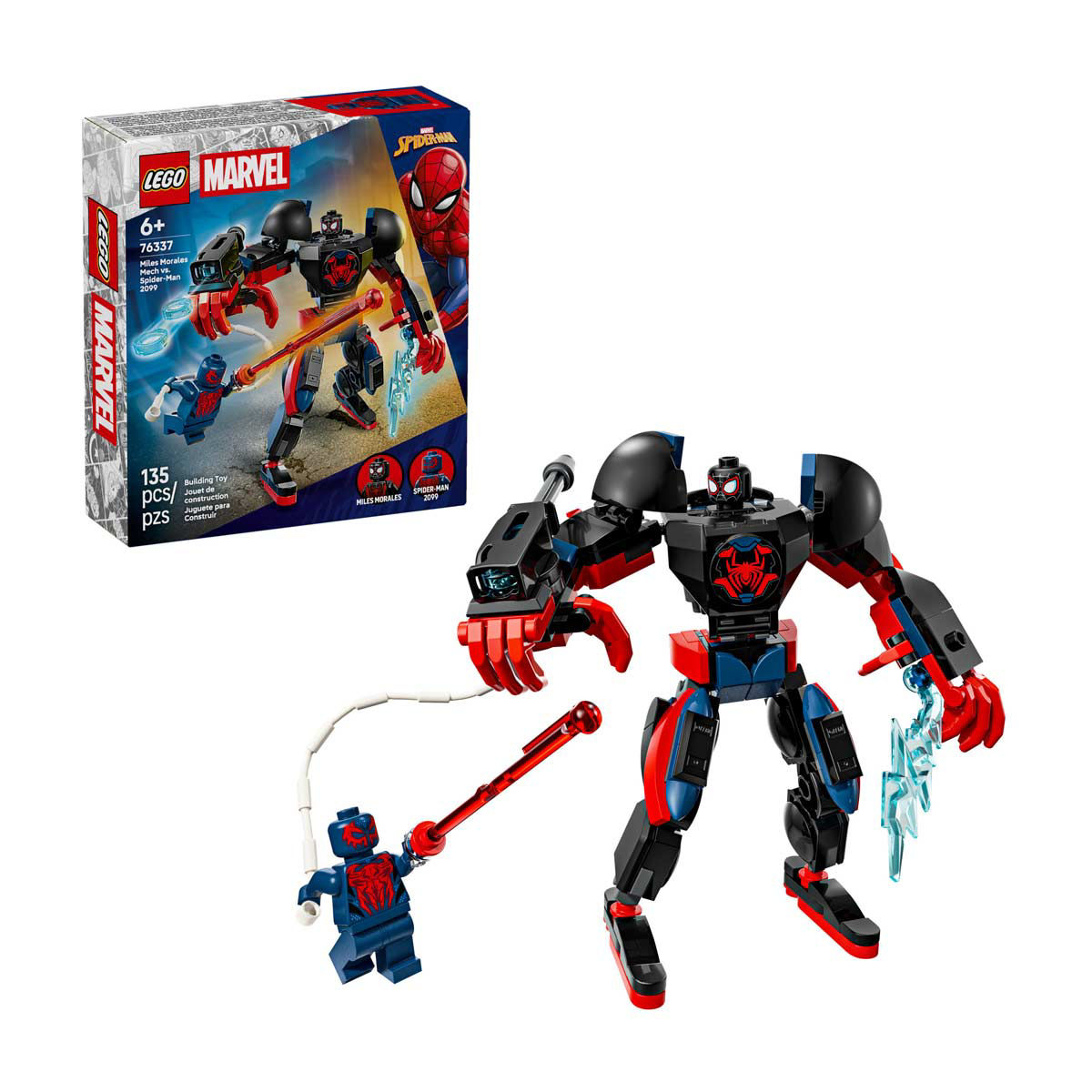 LEGO Marvel Miles Morales Mech vs. Spider-Man 2099 - 76337