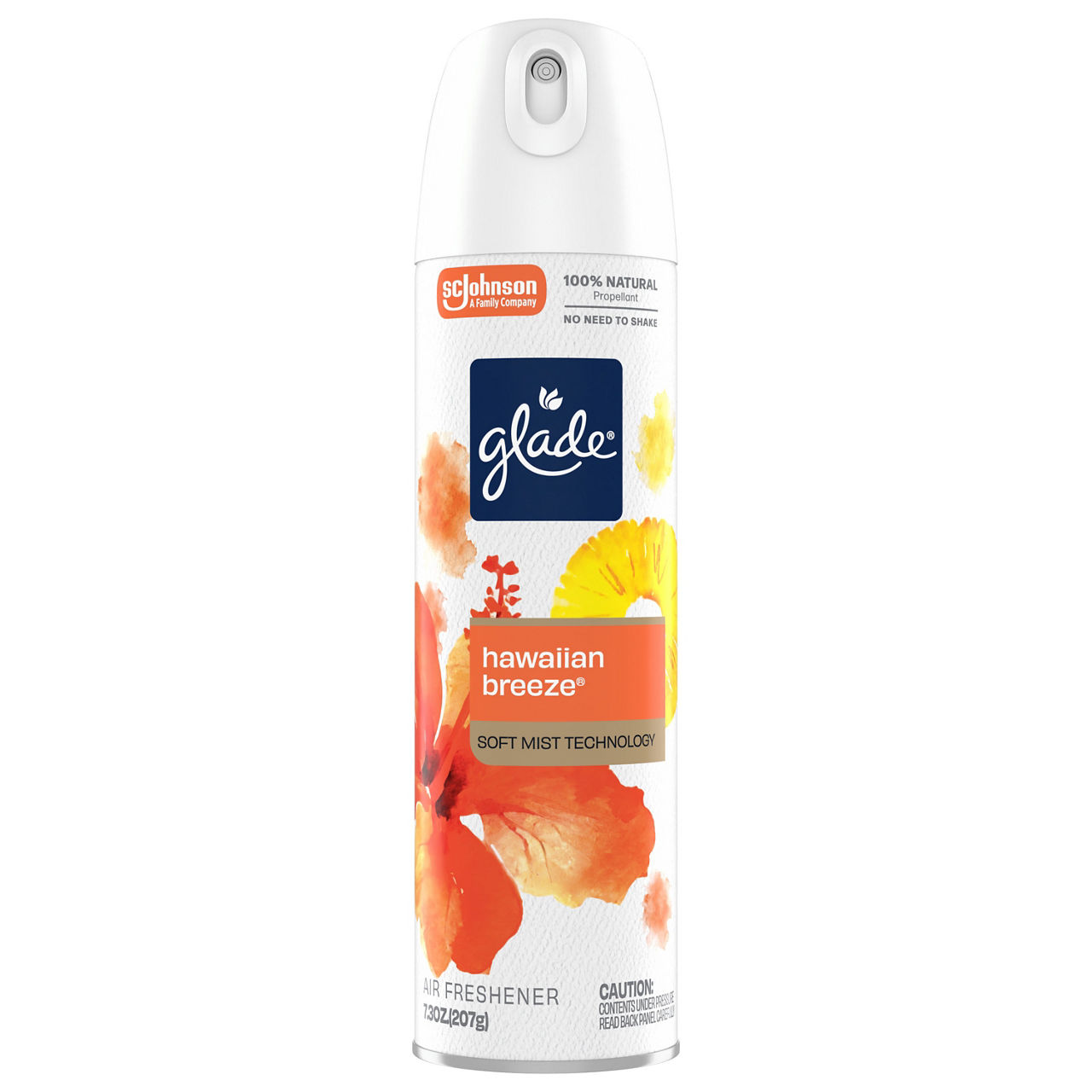 Glade® Soft Mist Odor Fighting Aerosol Air Freshener, Hawaiian Breeze®, 7.3oz, 1 count