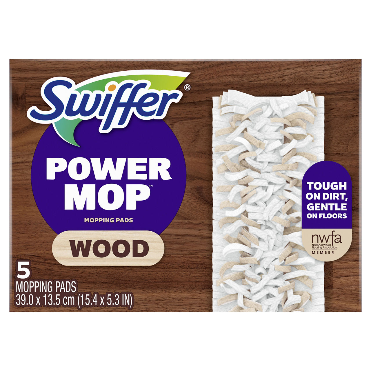 Buy Swiffer PowerMop Wood Mopping Pad Refills for Floor Cleaning