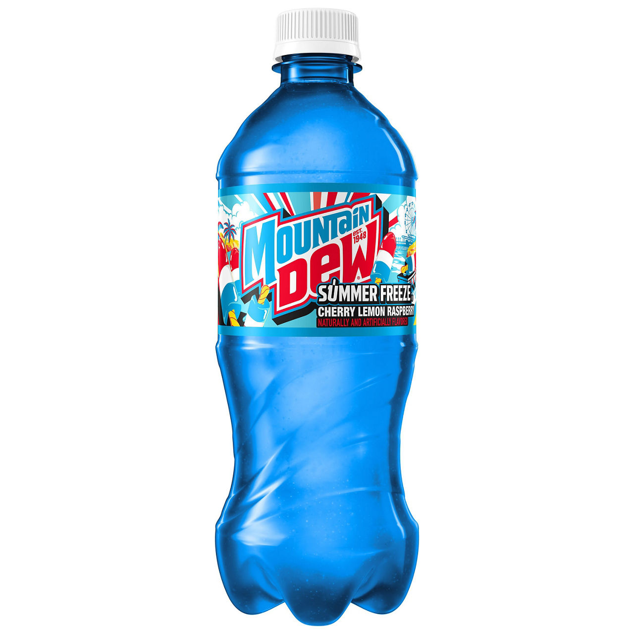 Buy Mountain Dew Summer Freeze Soda Cherry Lemon Raspberry 20 Fl Oz 