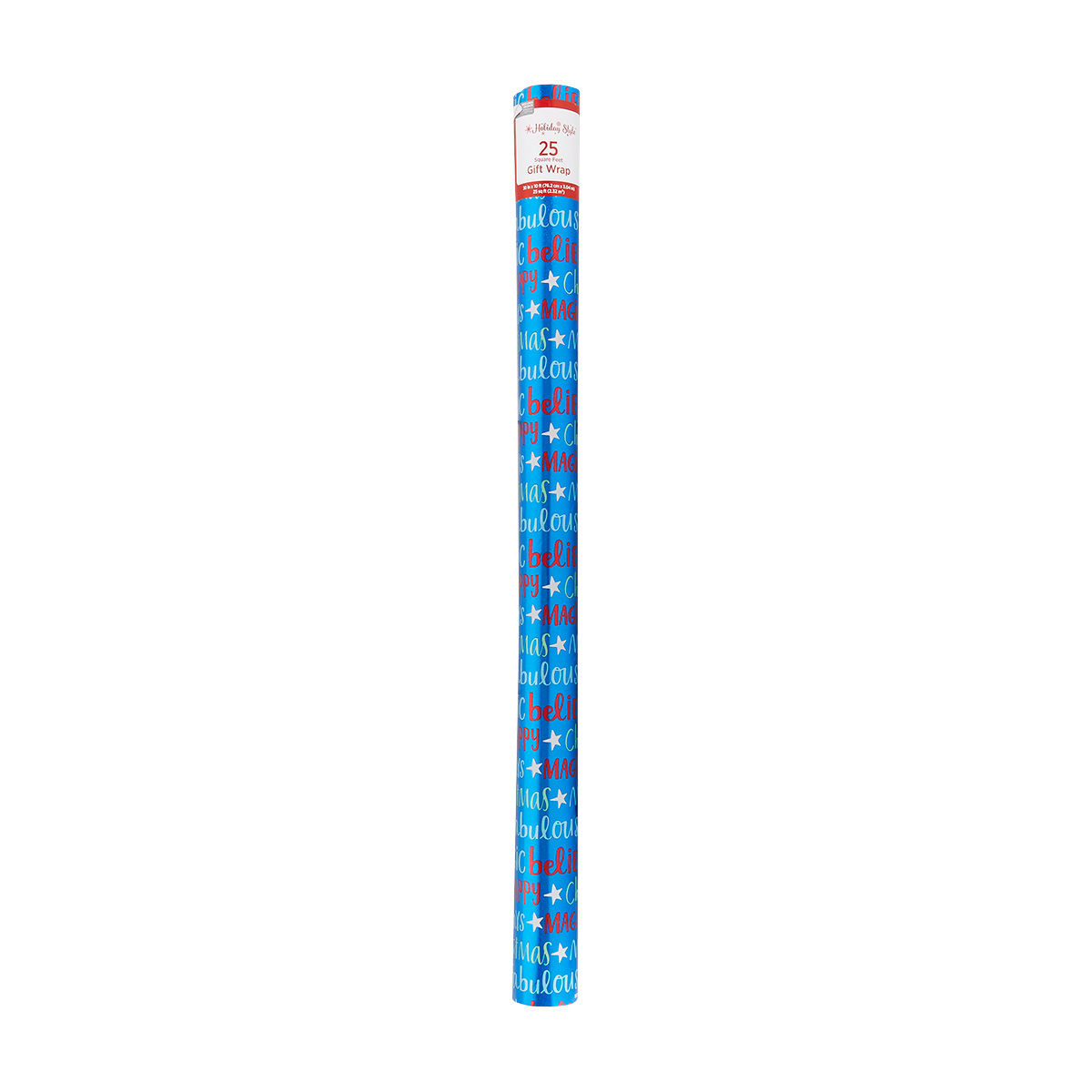 Holiday-Style-Holo-Christmas-Gift-Wrap,-25-sq-ft---Assorted