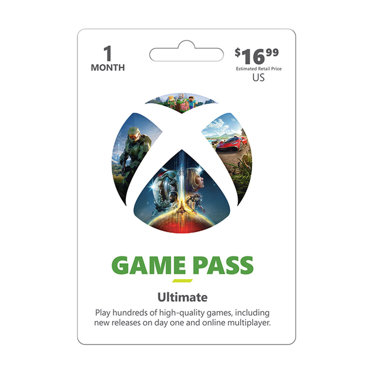 Microsoft Xbox $16.66 1-Month Game Pass Gift Card