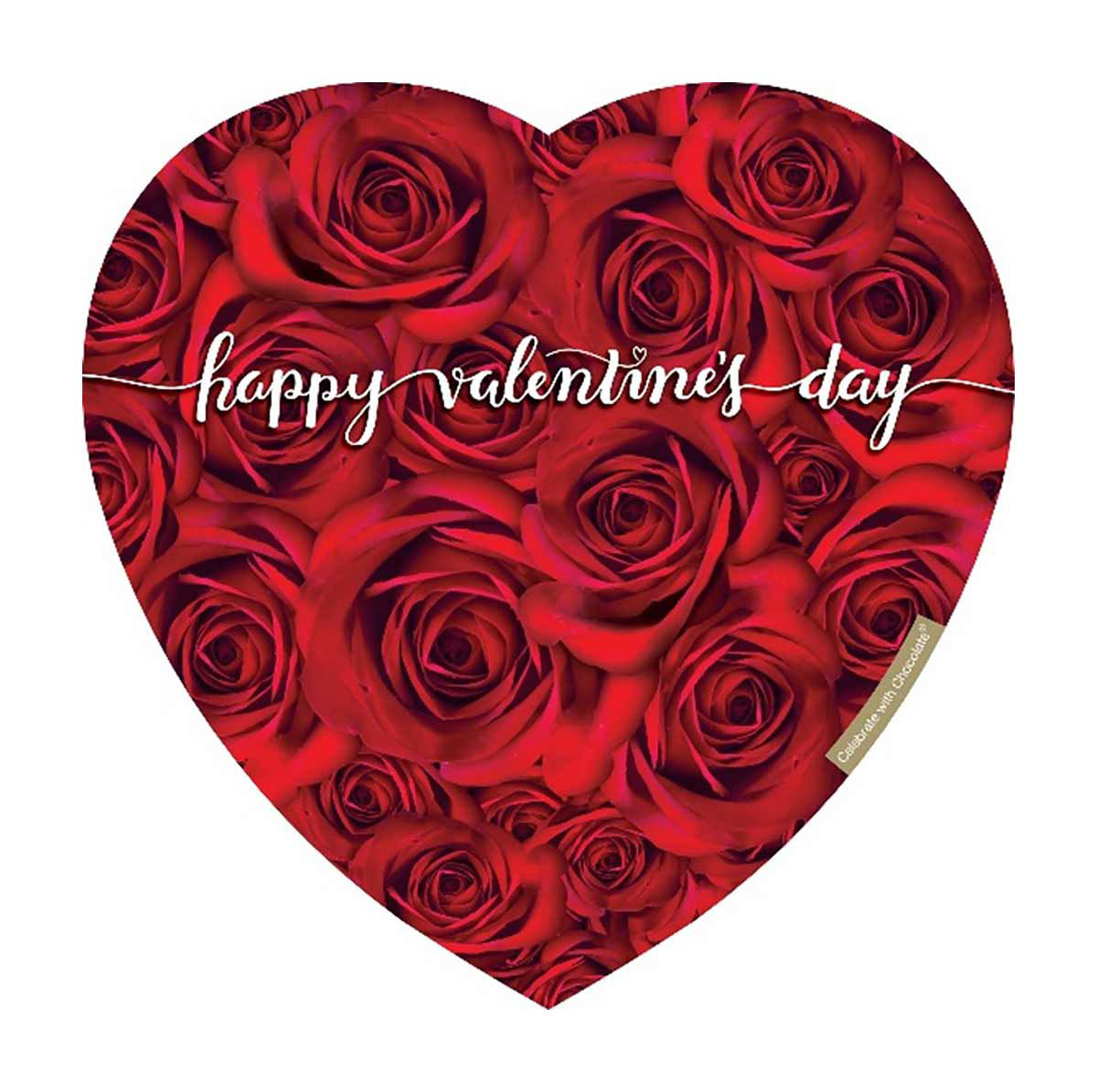 Valentine Chocolates Red Wrap Heart Box