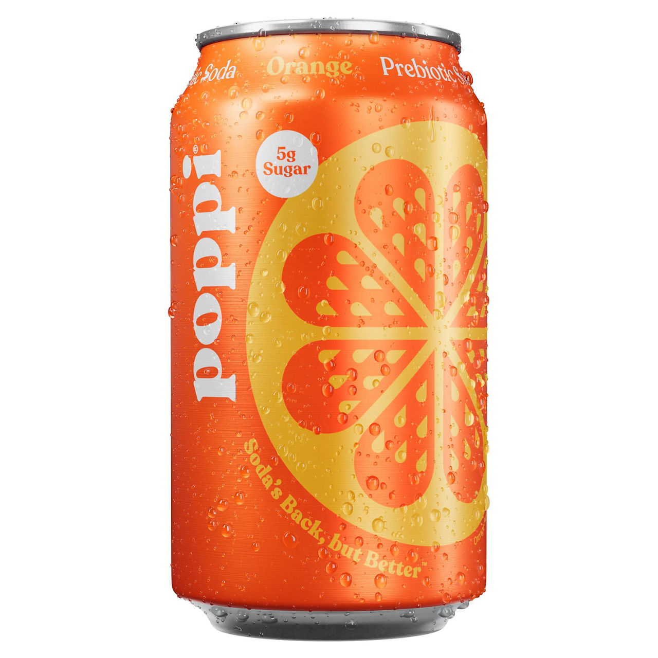 Poppi Prebiotic Soda Orange, 12 Fl Oz
