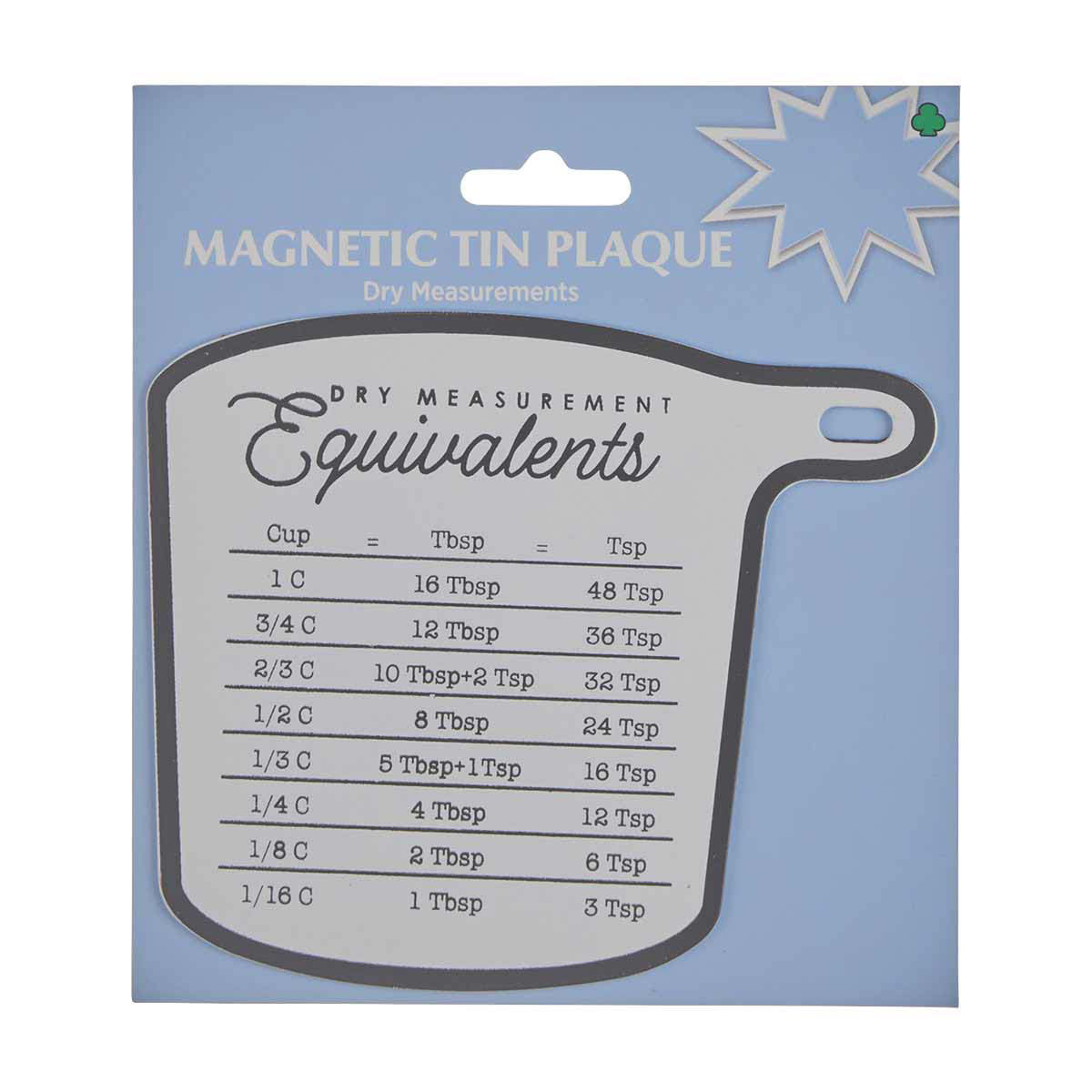 Magnetic Measuring Tin Plaque, Assorted — pOpshelf