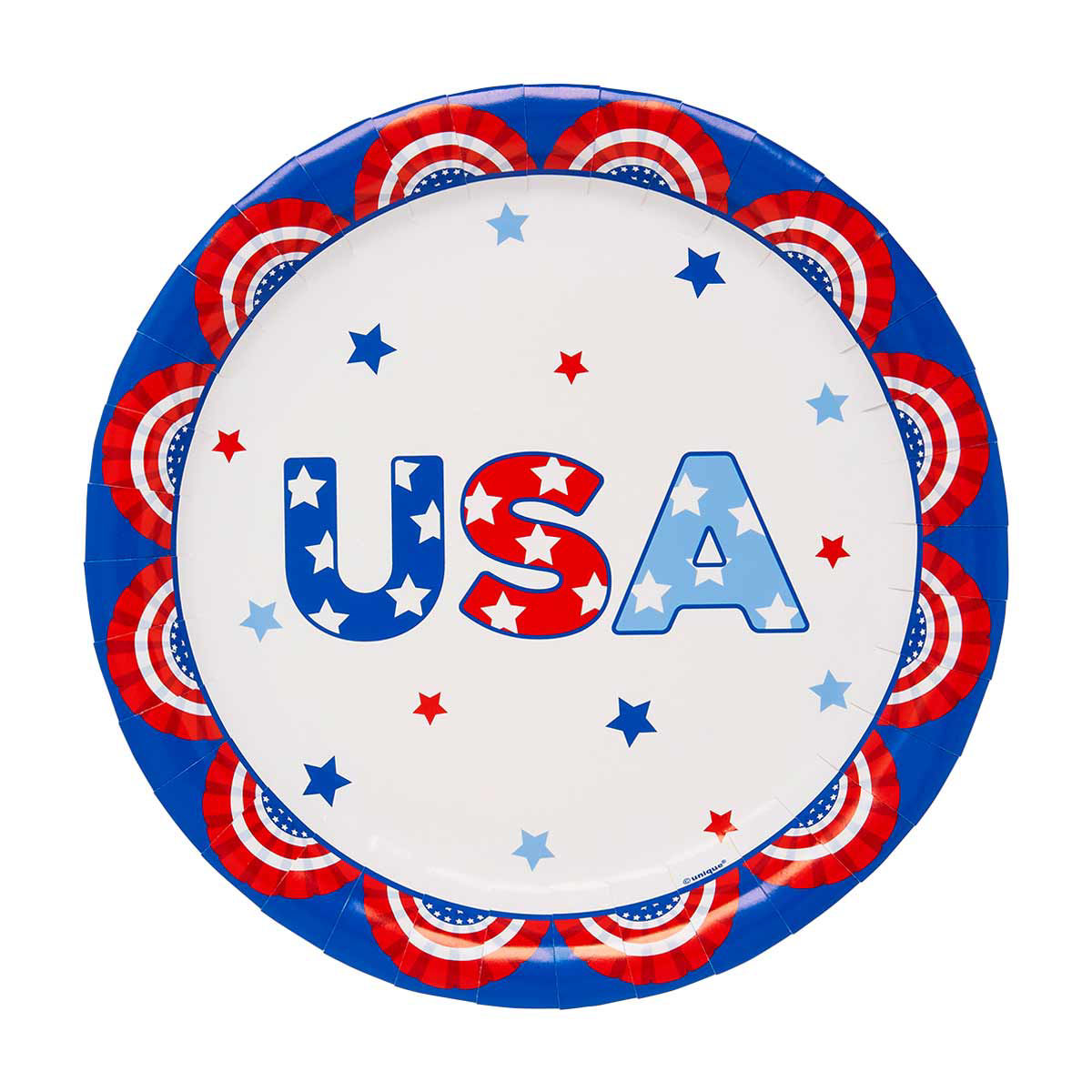 Tabletop Patriotic USA Round Plates, 9 in — pOpshelf