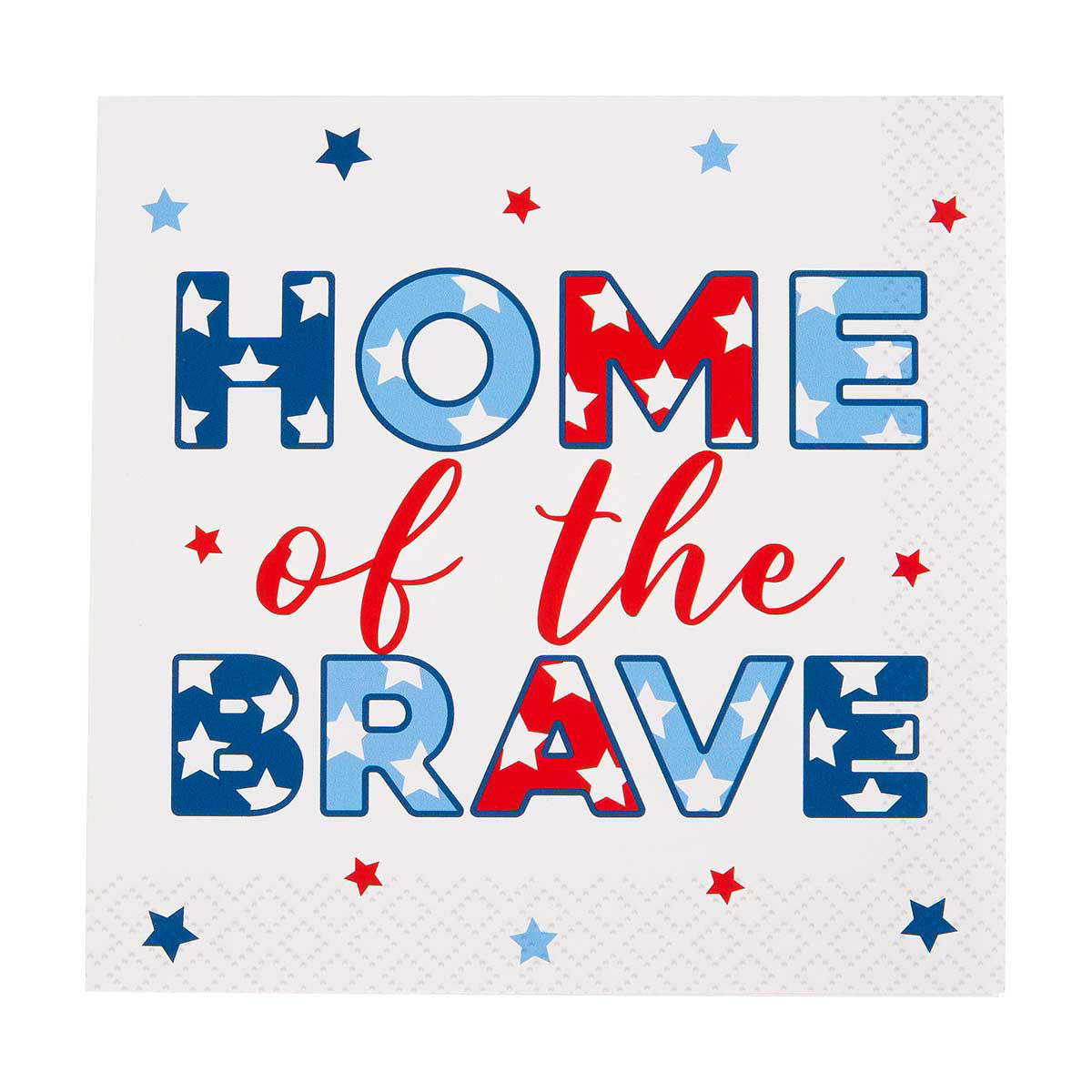 Tabletop Patriotic Home of the Brave Lunch Napkins — pOpshelf